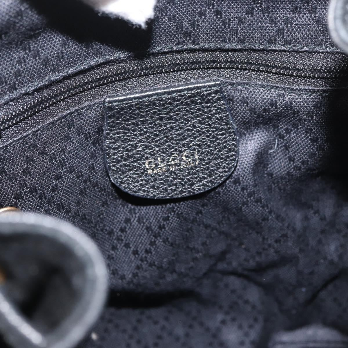 Gucci Gucci Bamboo Backpack Daim Black Suede Backpack Bag (Pre-Owned)