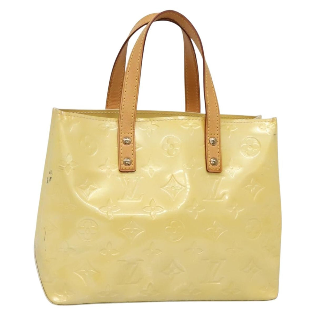 Louis Vuitton Reade Handbag Monogram Vernis Ecru Patent_Leather Bag (Pre-Owned)