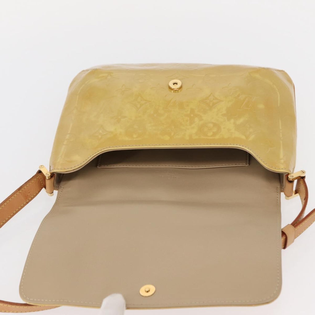 Louis Vuitton Thompson Street Handbag Monogram Vernis Beige Patent_Leather Shoulder Bag Bag (Pre-Owned)