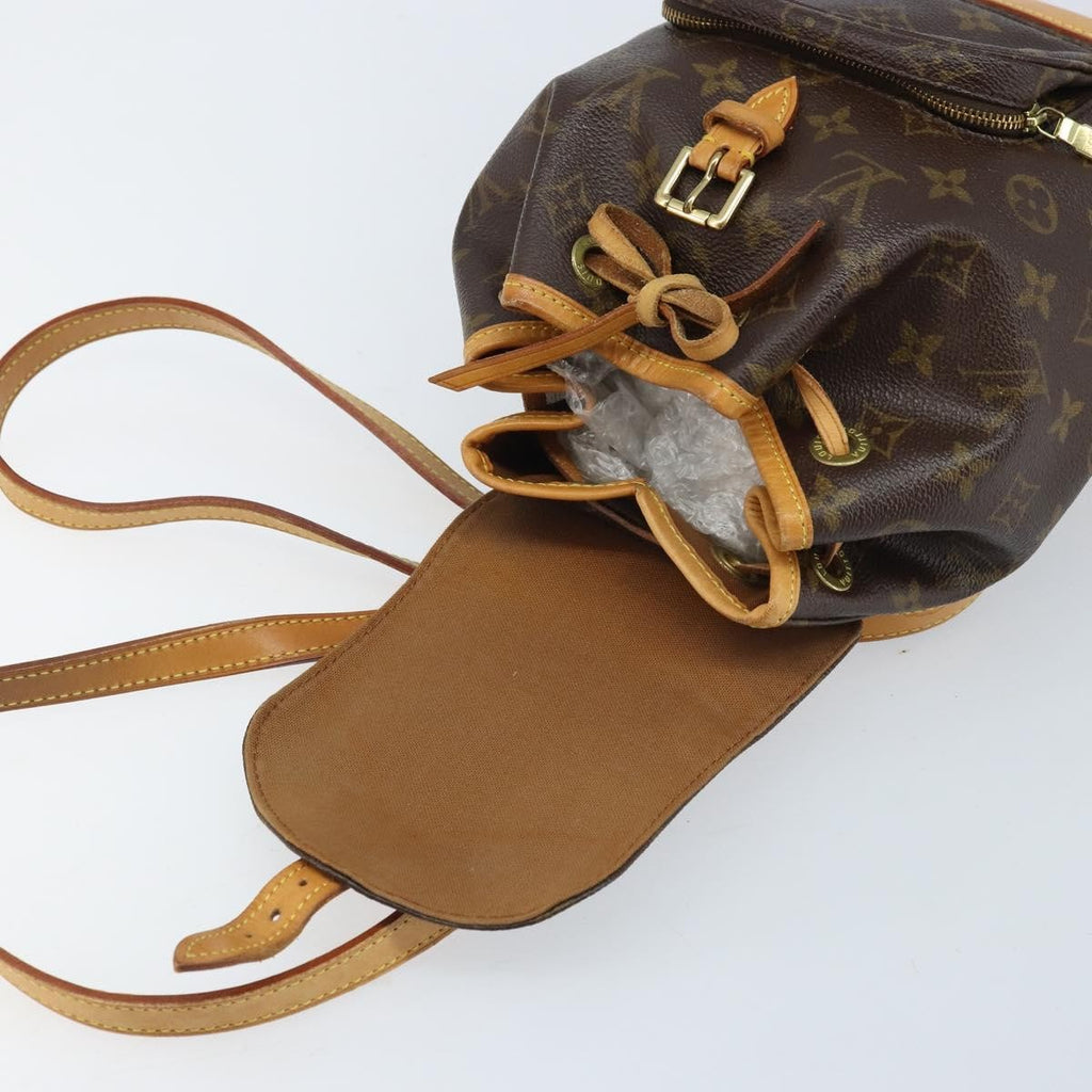 Louis Vuitton Vintage Montsouris Backpack Monogram Canvas Brown Canvas Handbag (Pre-Owned)