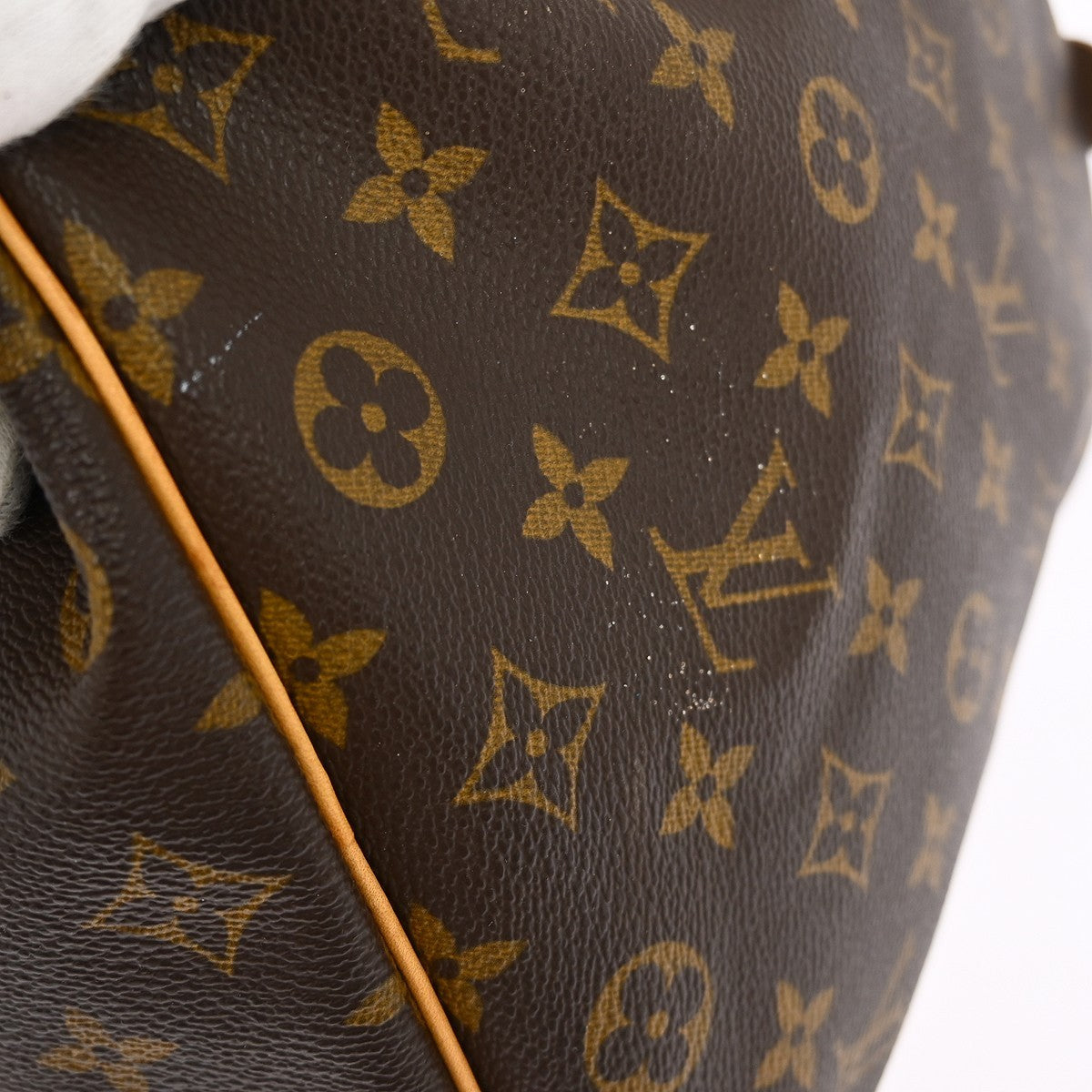 Louis Vuitton Keepall Bag Monogram Canvas Brown Canvas Travel Bag Bag (Pre-Owned)
