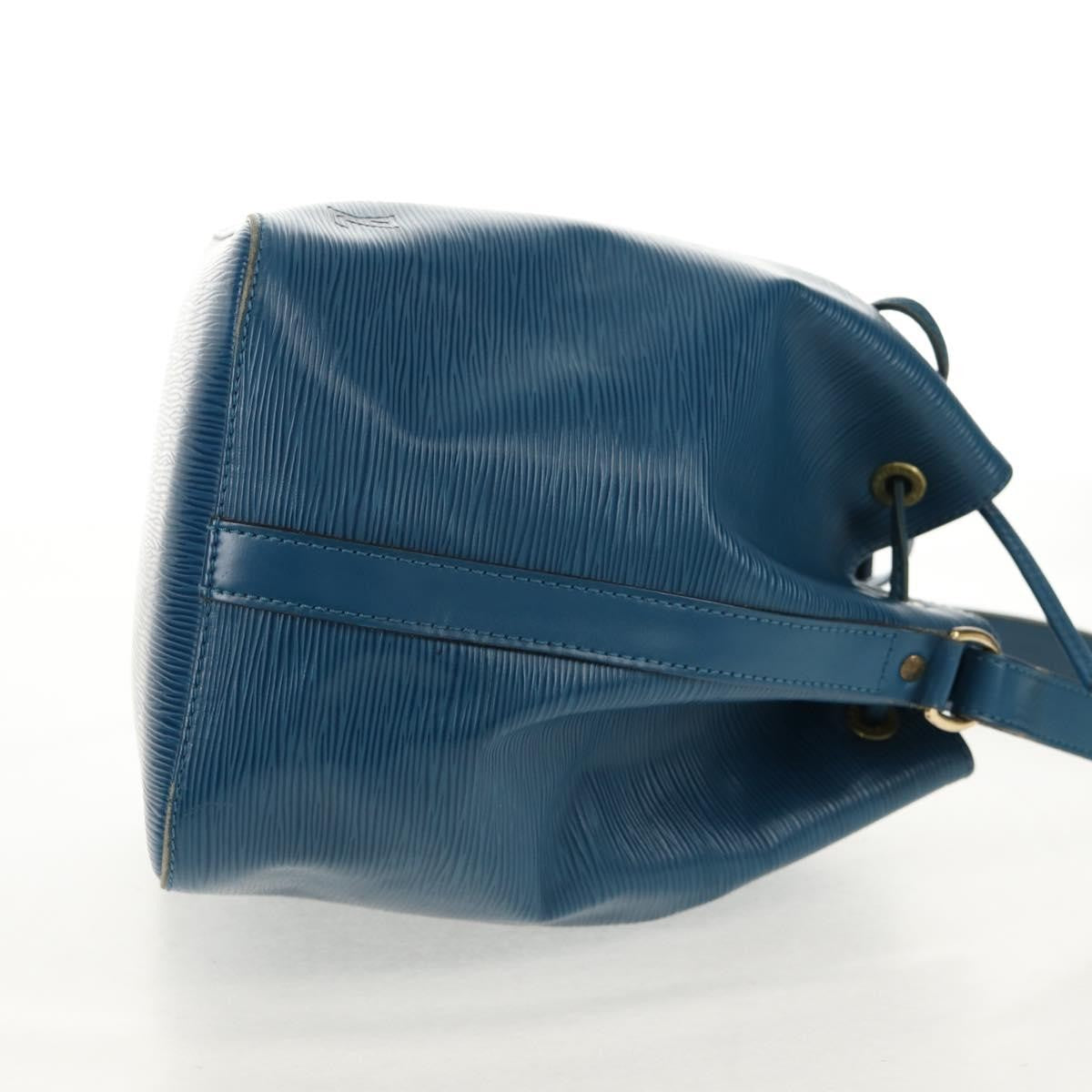 Louis Vuitton Petit Noe Handbag Epi Leather Blue Leather Shoulder Bag Bag (Pre-Owned)