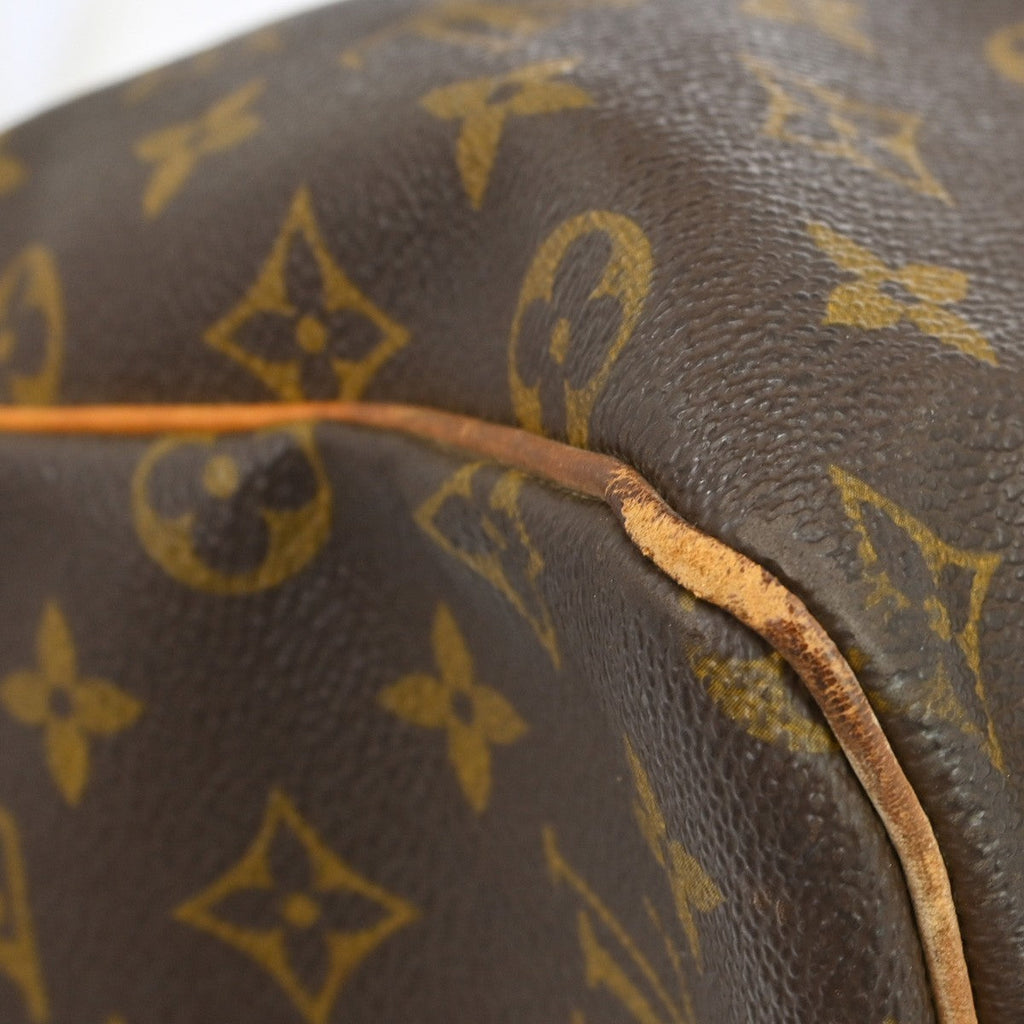 Louis Vuitton Keepall Bag Monogram Canvas Brown Canvas Travel Bag Bag (Pre-Owned)