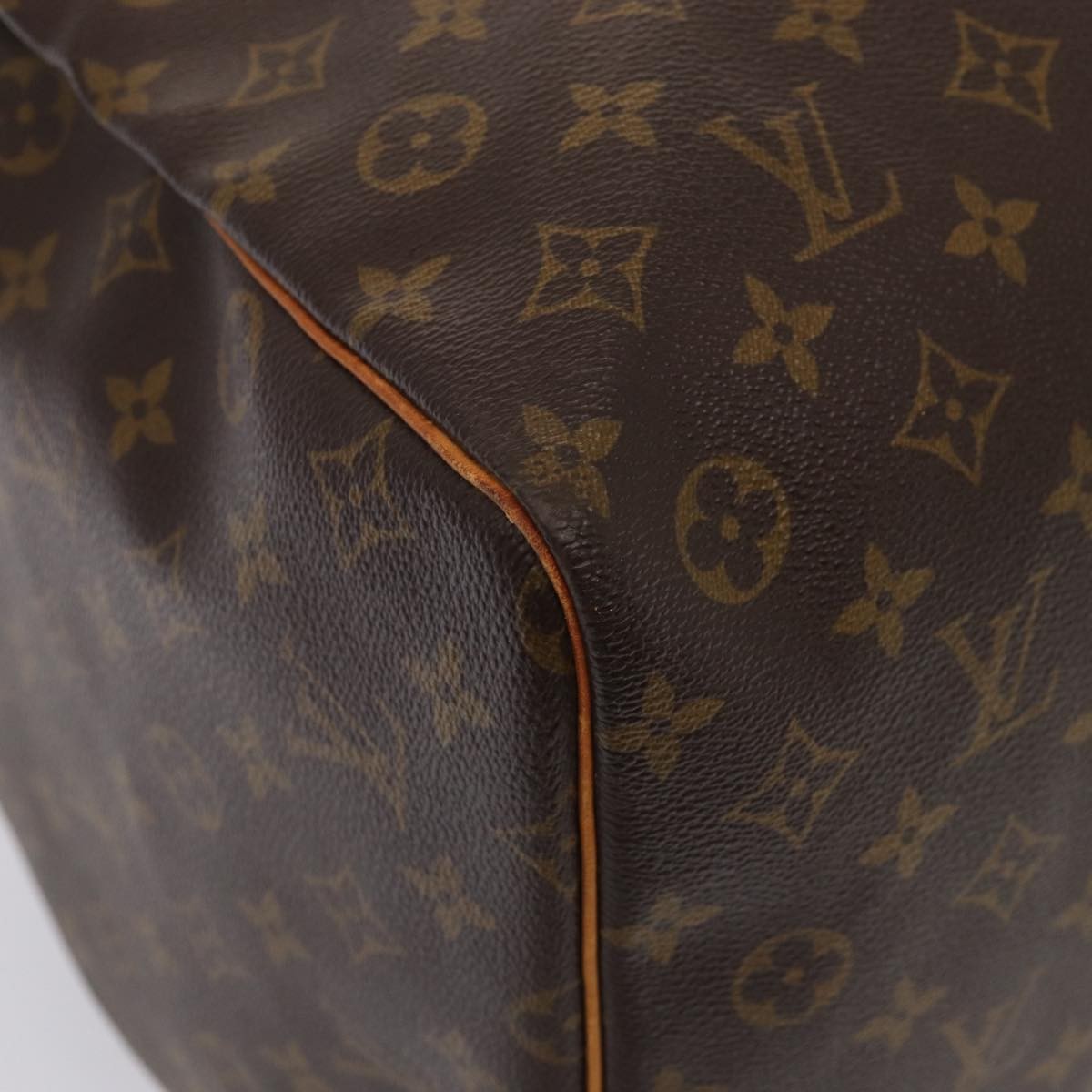 Louis Vuitton Keepall Bag Monogram Canvas Brown Canvas Travel Bag Bag (Pre-Owned)