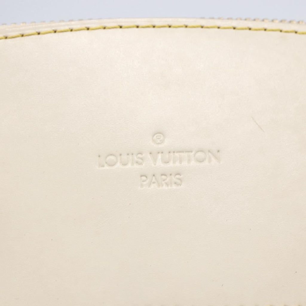 Louis Vuitton Suhali Lockit Handbag Leather White Leather Tote Bag Bag (Pre-Owned)