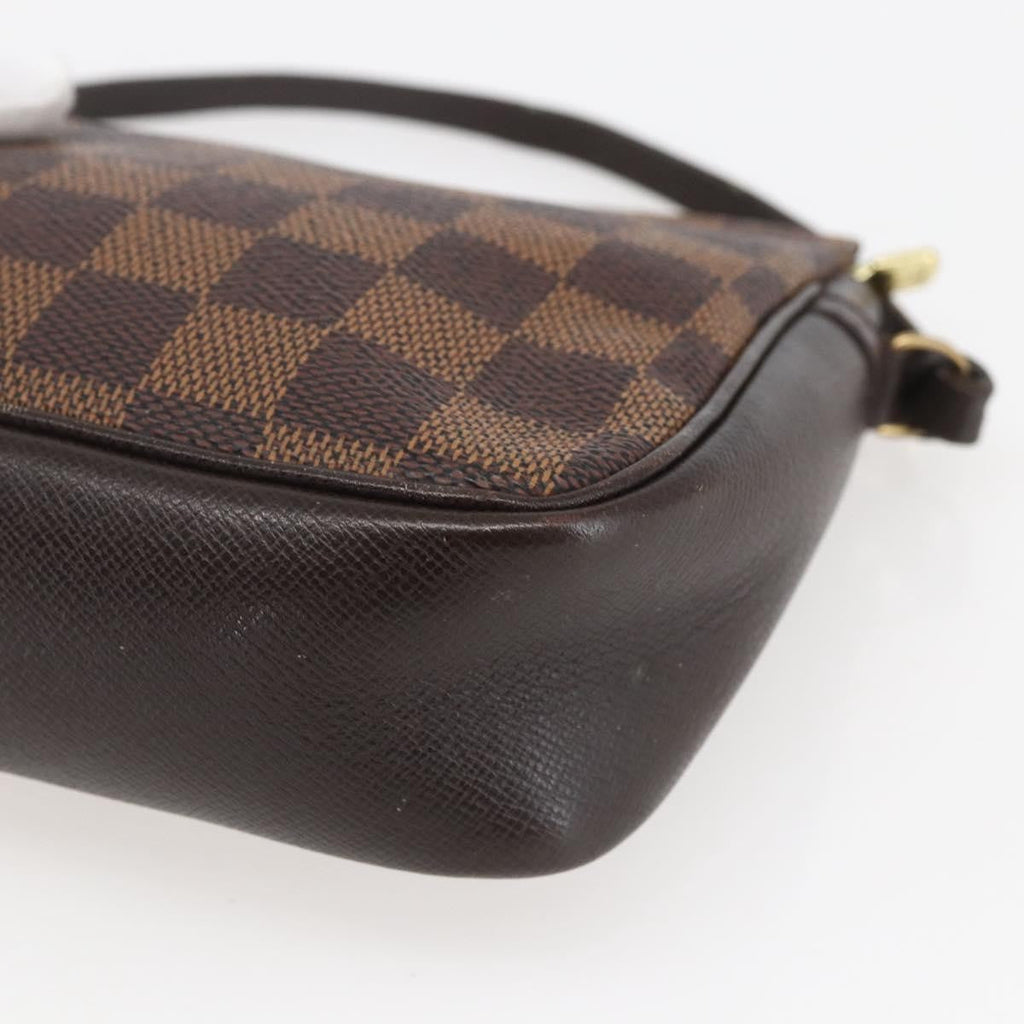 Louis Vuitton Trousse Make Up Bag Damier Brown Canvas Clutche & Pouche Bag (Pre-Owned)
