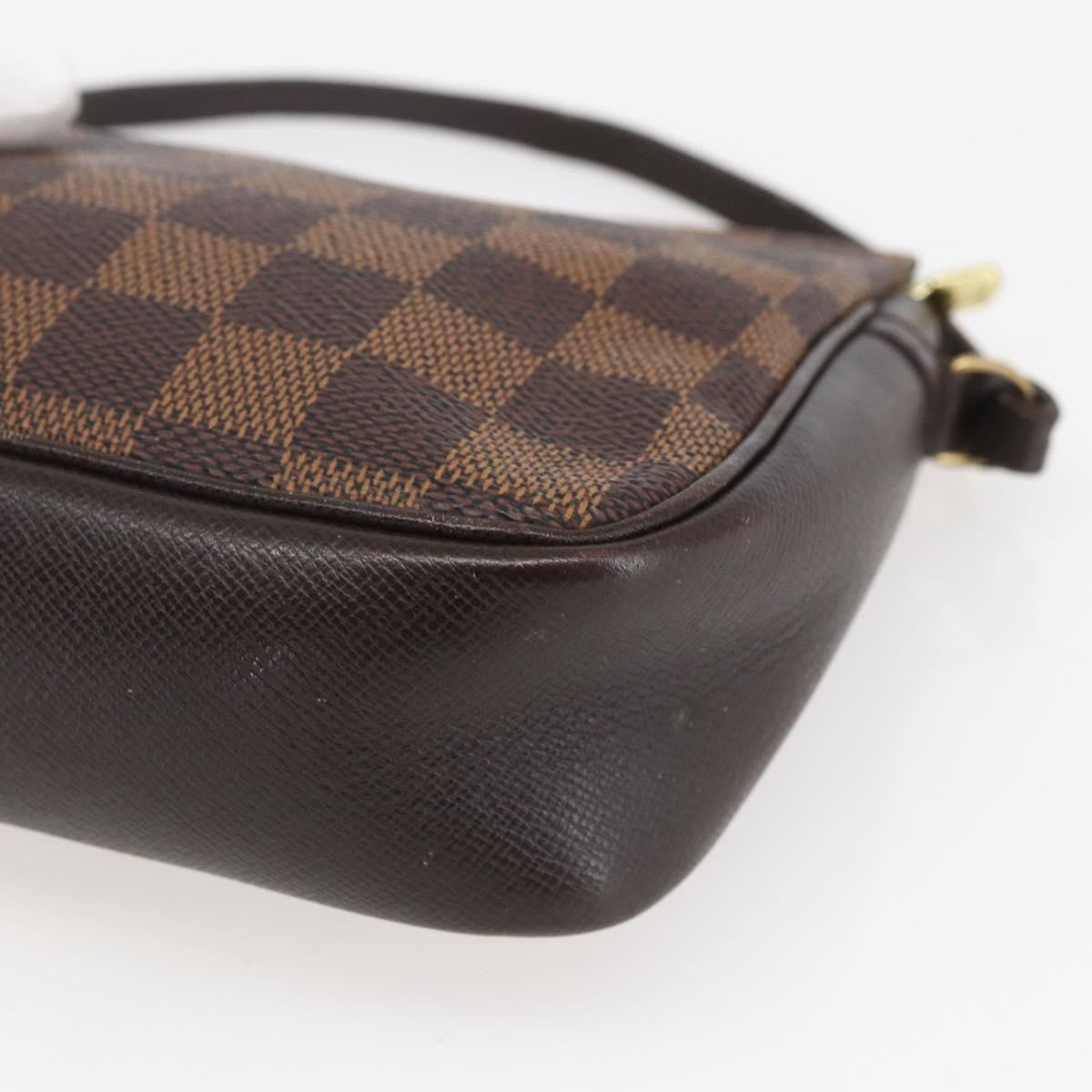 Louis Vuitton Trousse Make Up Bag Damier Brown Canvas Clutche & Pouche Bag (Pre-Owned)
