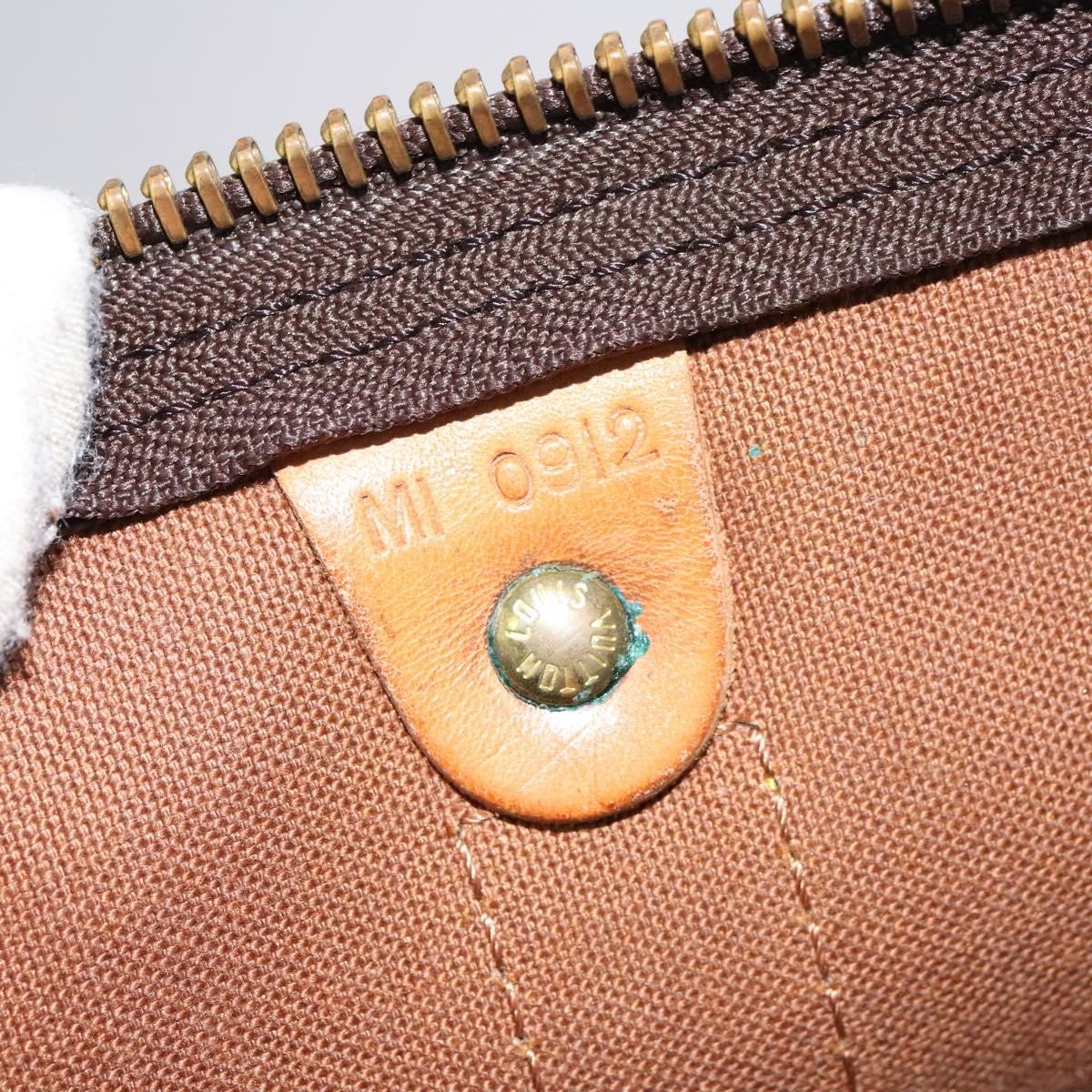 Louis Vuitton Keepall Bag Monogram Canvas Brown Canvas Travel Bag Bag (Pre-Owned)