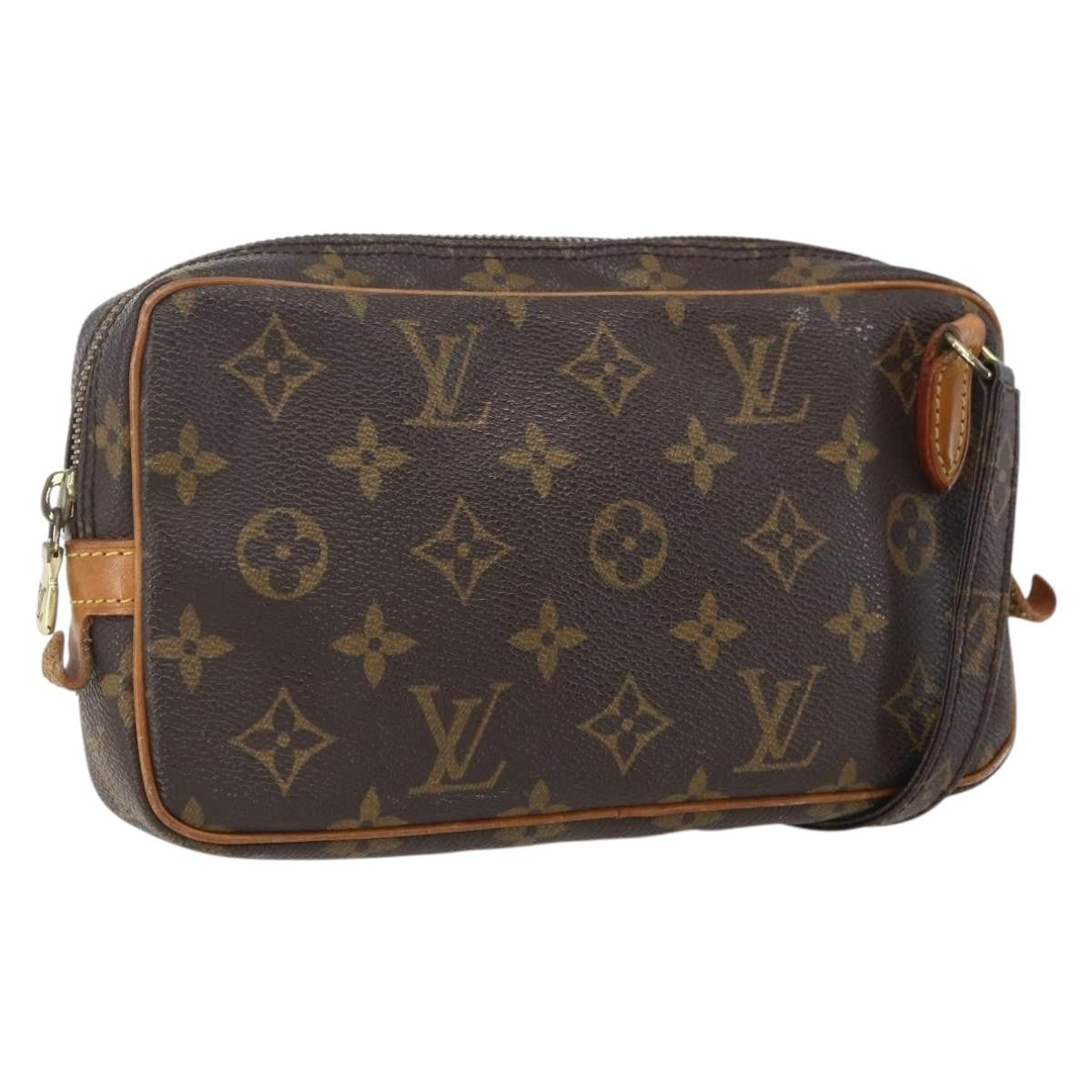 Louis Vuitton Pochette Marly Bandouliere Bag Monogram Canvas Brown Canvas Clutche & Pouche Bag (Pre-Owned)