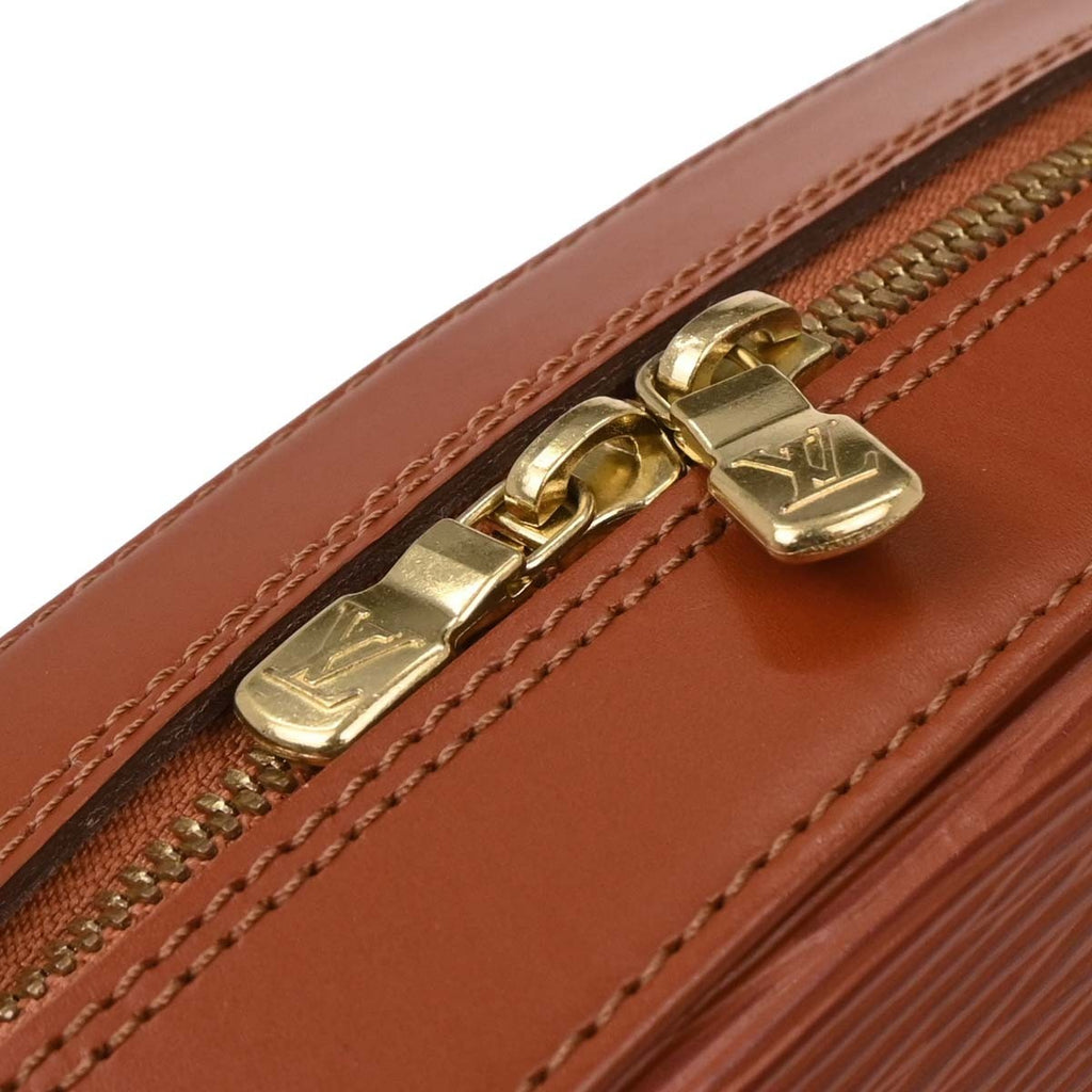 Louis Vuitton Sablons Handbag Epi Leather Brown Leather Handbag (Pre-Owned)