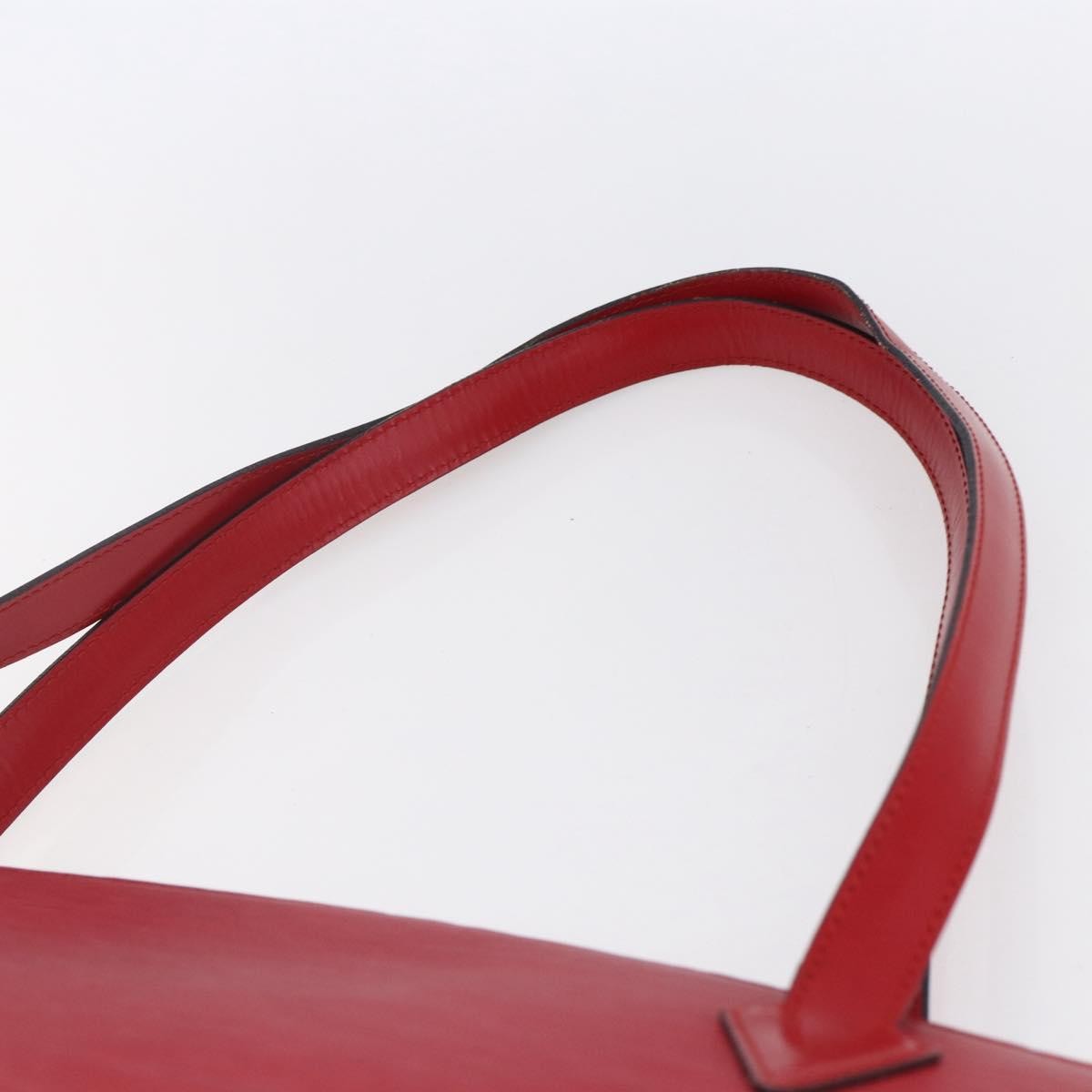 Louis Vuitton Saint Jacques Handbag Epi Leather Red Leather Shoulder Bag Bag (Pre-Owned)