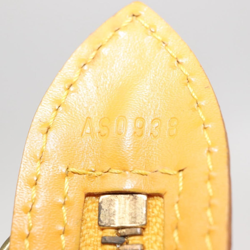 Louis Vuitton Saint Jacques Handbag Epi Leather Yellow Leather Handbag (Pre-Owned)