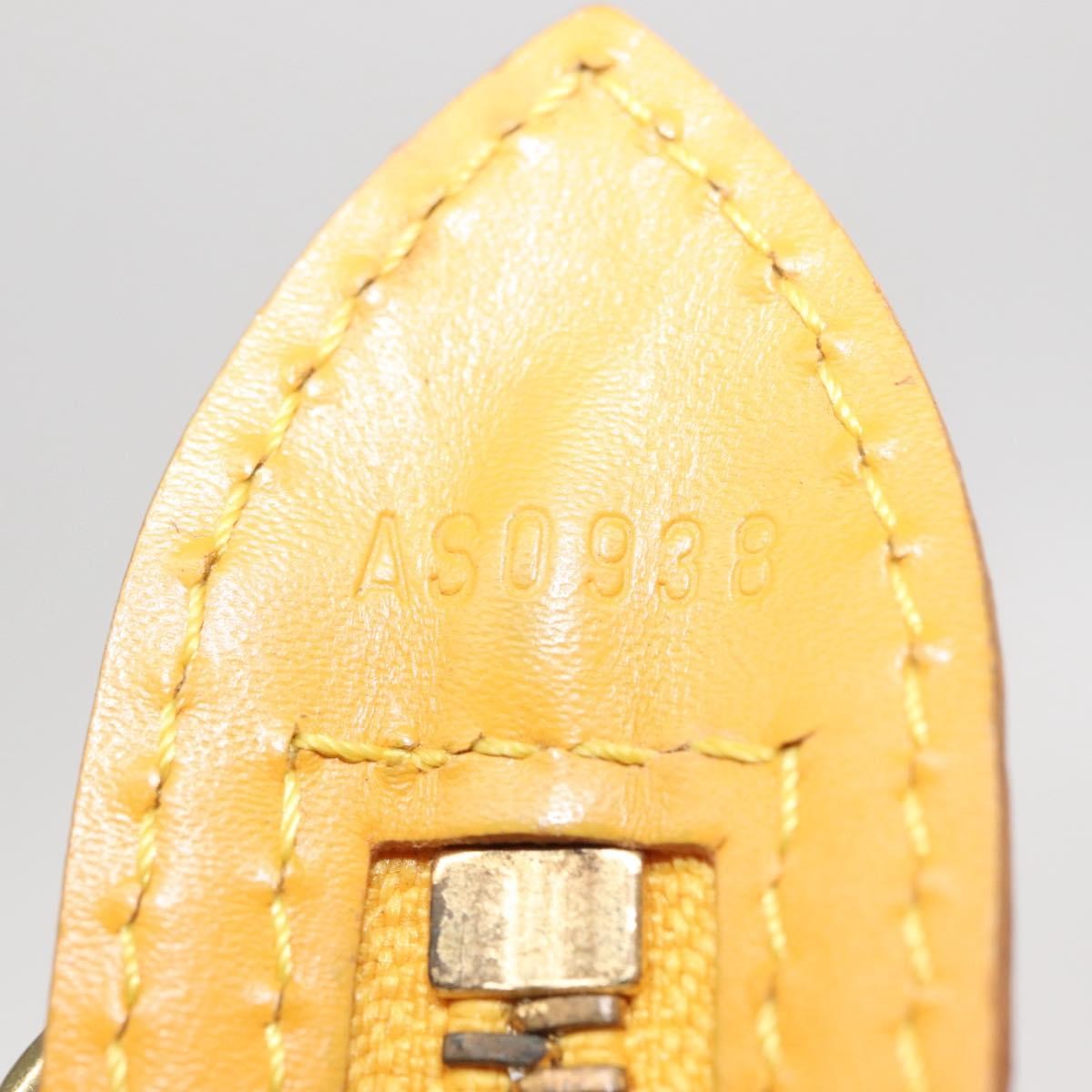 Louis Vuitton Saint Jacques Handbag Epi Leather Yellow Leather Handbag (Pre-Owned)
