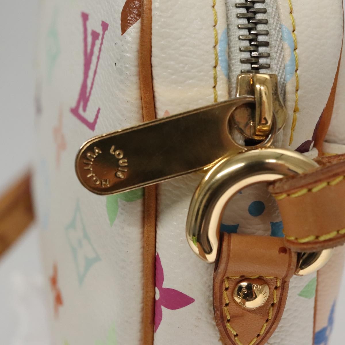 Louis Vuitton Rift Handbag Monogram Multicolor White Canvas Shoulder Bag Bag (Pre-Owned)
