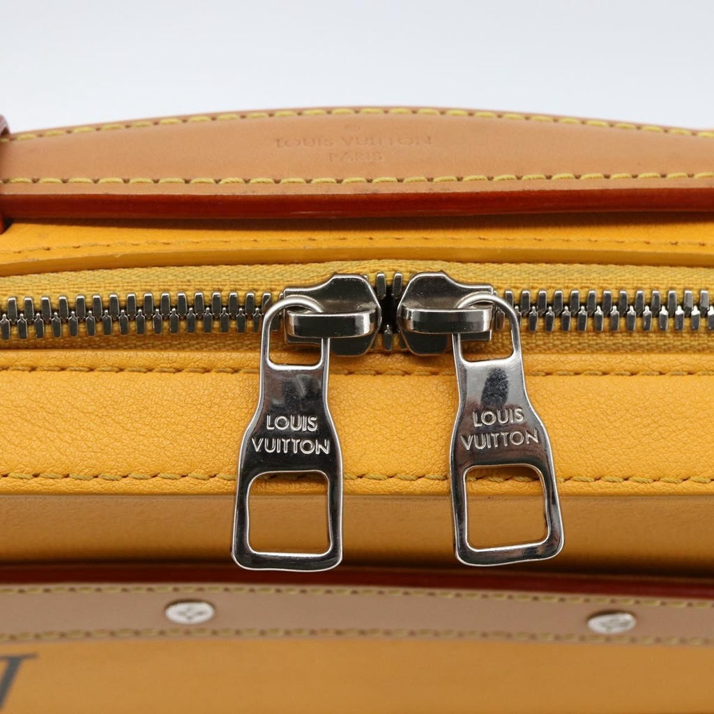 Louis Vuitton Handle Soft Trunk Bag Monogram Taurillon Leather Yellow Leather Clutche & Pouche Bag (Pre-Owned)