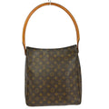 Louis Vuitton Monogram Looping Handbag Monogram Canvas Brown Canvas Shoulder Bag Bag (Pre-Owned)