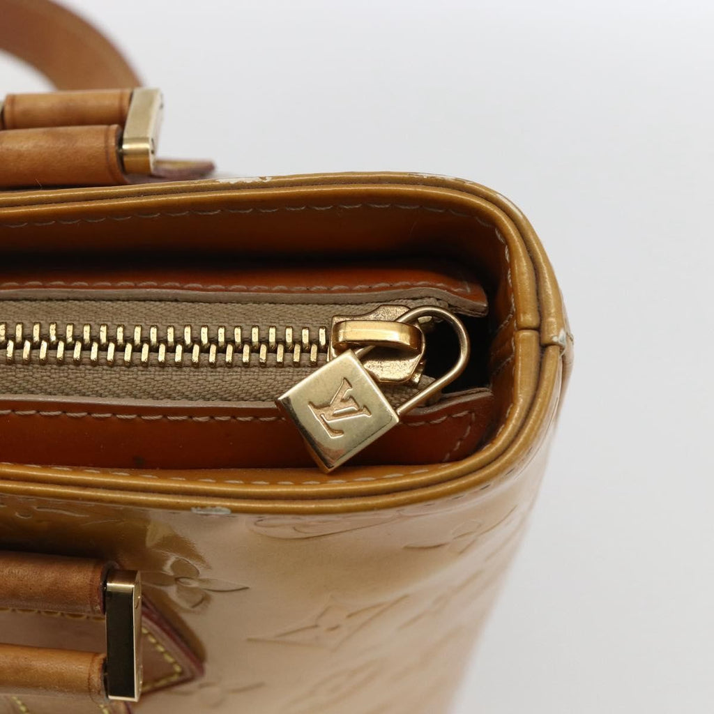 Louis Vuitton Houston Handbag Monogram Vernis Beige Patent_Leather Tote Bag Bag (Pre-Owned)