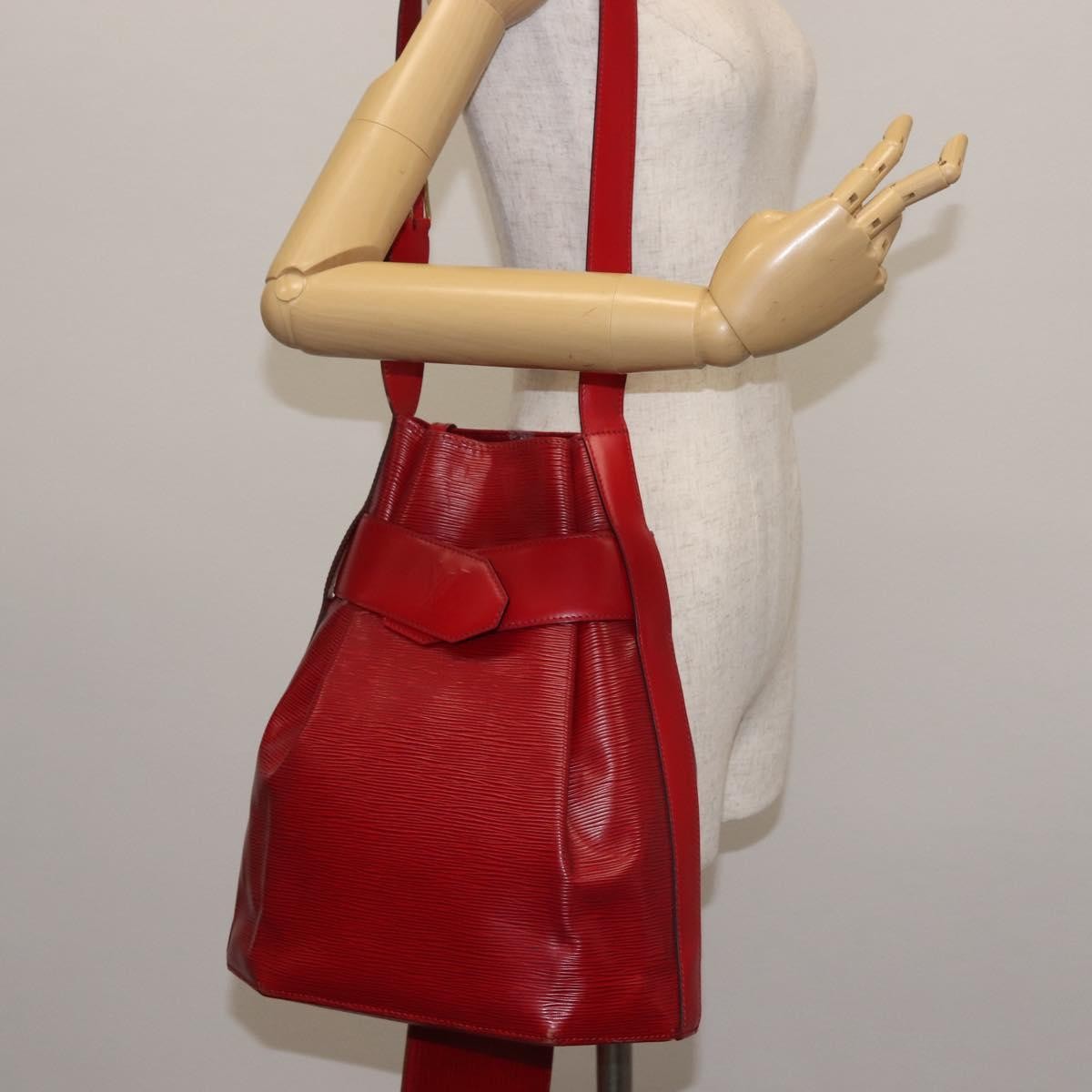 Louis Vuitton Vintage Sac D'epaule Handbag Epi Leather Red Leather Shoulder Bag Bag (Pre-Owned)