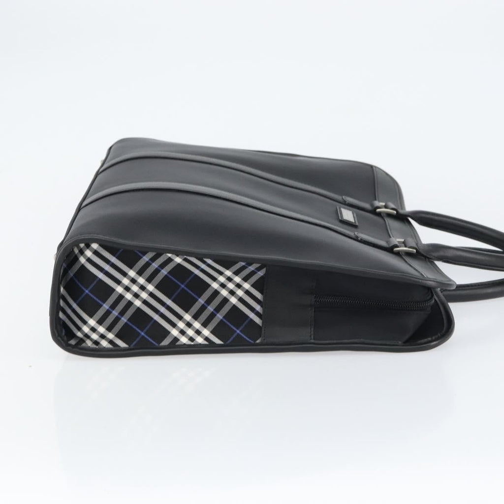 Burberry Black Label Business Bag Nylon Black Nylon Handbag (Pre-Owned)