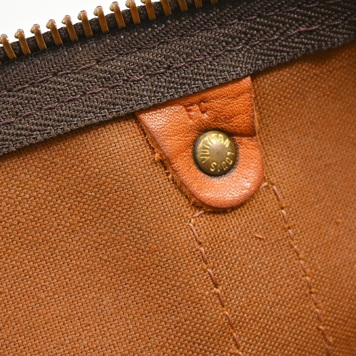 Louis Vuitton Keepall Bag Monogram Canvas Brown Canvas Travel Bag Bag (Pre-Owned)