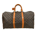 Louis Vuitton Keepall Bag Monogram Canvas Brown Canvas Travel Bag Bag (Pre-Owned)