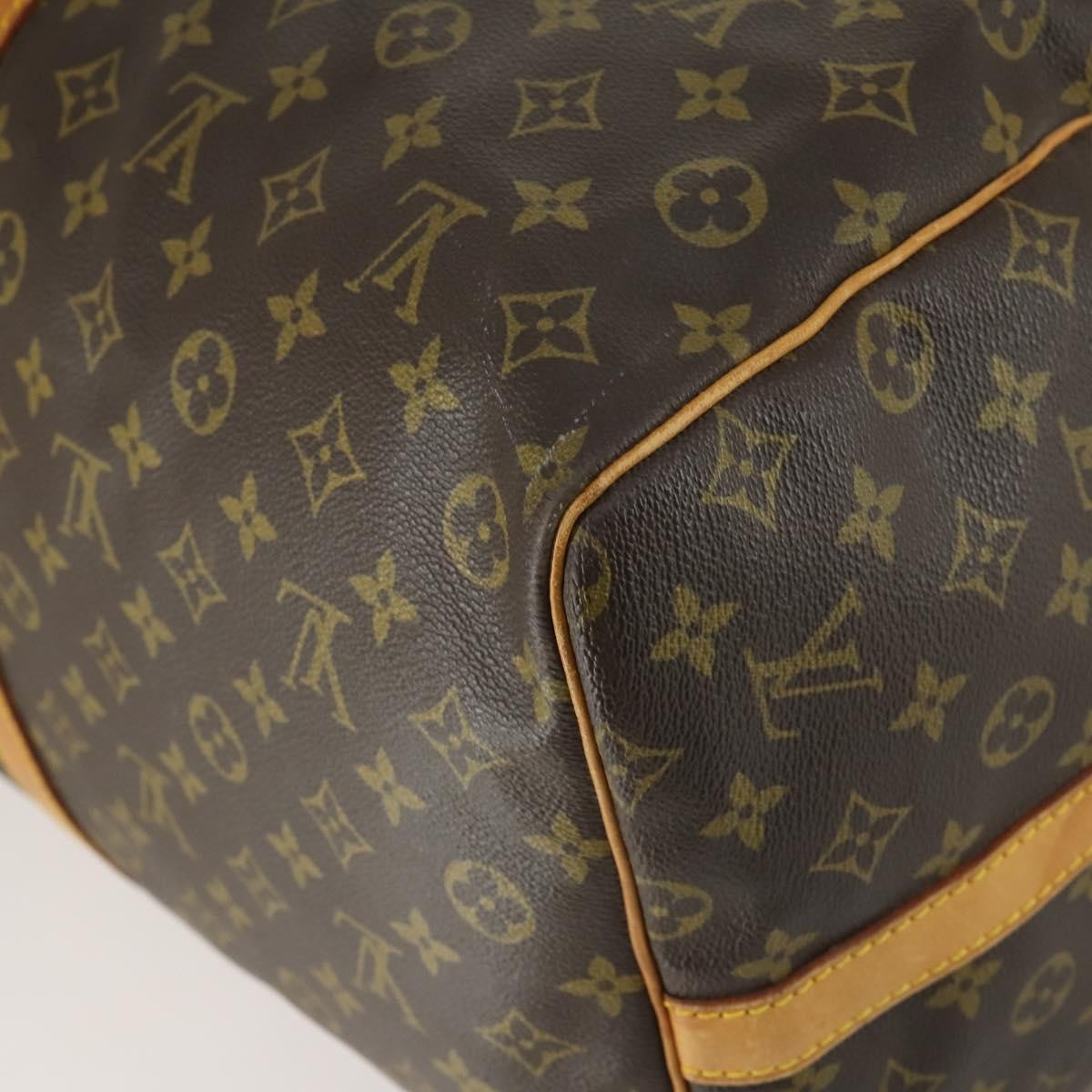 Louis Vuitton Keepall Bandouliere Bag Monogram Canvas Brown Canvas Travel Bag Bag (Pre-Owned)