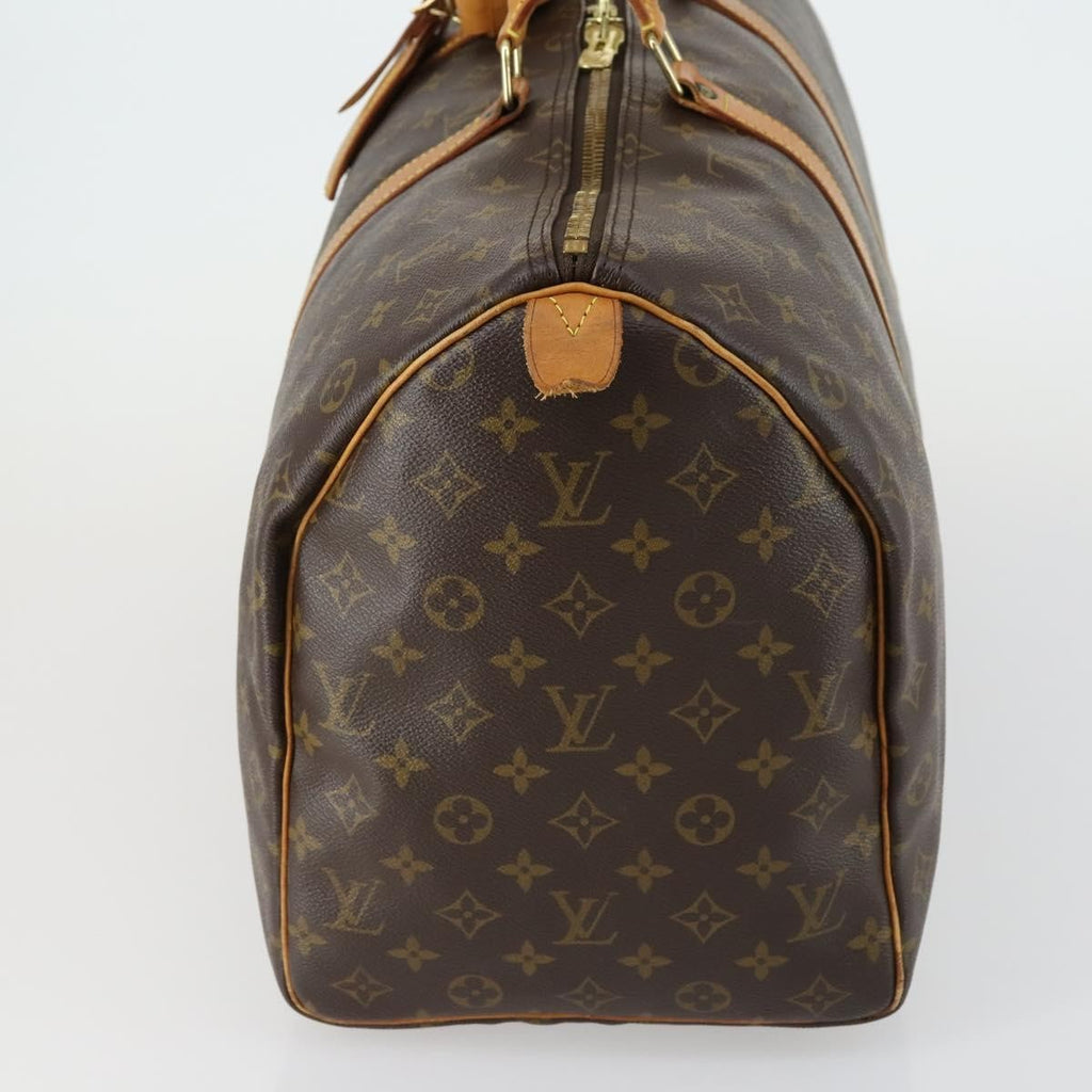 Louis Vuitton Keepall Bag Monogram Canvas Brown Canvas Travel Bag Bag (Pre-Owned)