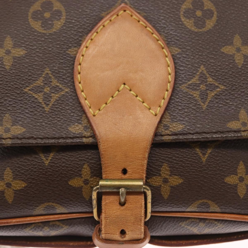 Louis Vuitton Cartouchiere Handbag Monogram Canvas Brown Canvas Shoulder Bag Bag (Pre-Owned)