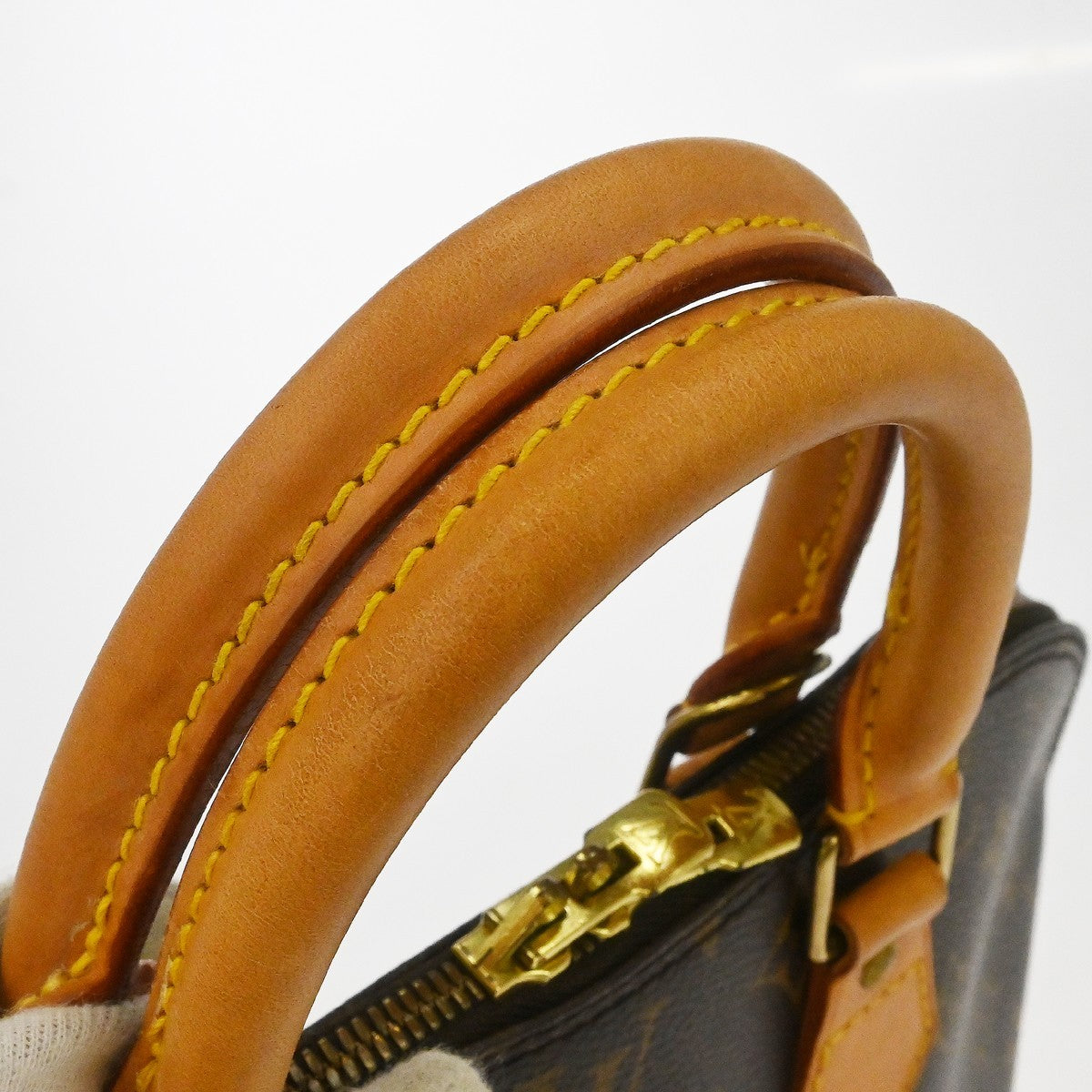 Louis Vuitton Alma Handbag Monogram Canvas Brown Canvas Handbag (Pre-Owned)