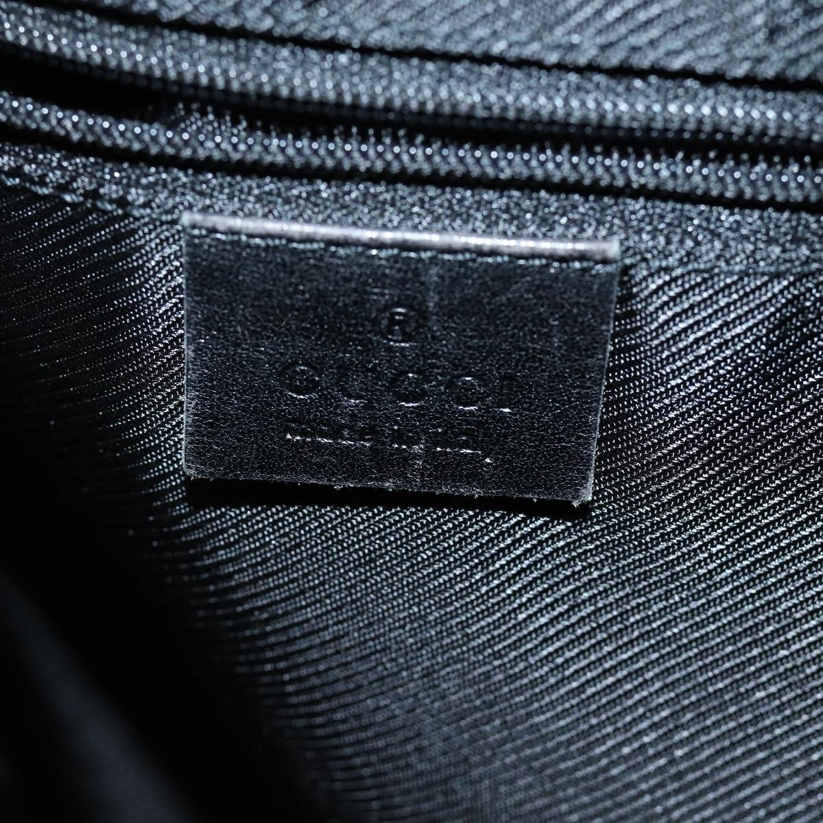 Gucci Bamboo Shoulder Bag Gg Canvas Black Canvas Shoulder Bag Bag (Pre-Owned)