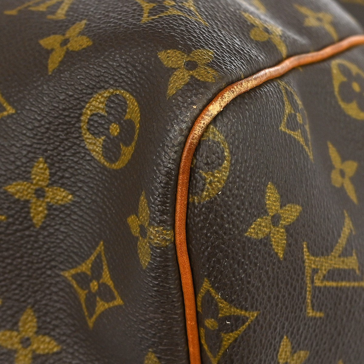 Louis Vuitton Keepall Bag Monogram Canvas Brown Canvas Travel Bag Bag (Pre-Owned)