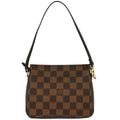 Louis Vuitton Trousse Make Up Bag Damier Canvas Brown Canvas Handbag (Pre-Owned)