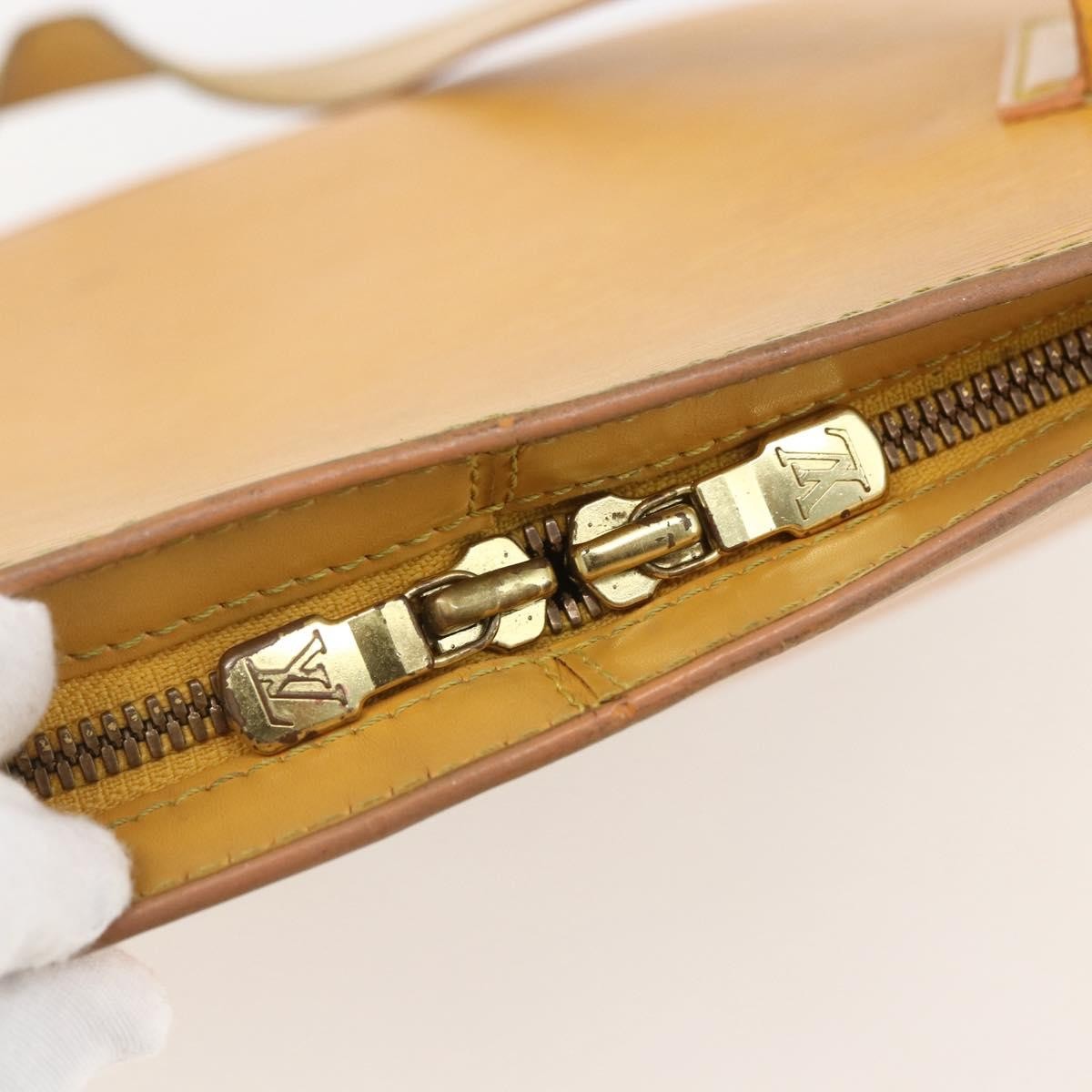 Louis Vuitton Lussac Handbag Epi Leather Yellow Leather Shoulder Bag Bag (Pre-Owned)