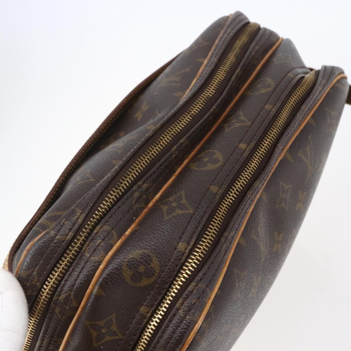 Louis Vuitton Reporter Bag Monogram Canvas Brown Canvas Bag (Pre-Owned)