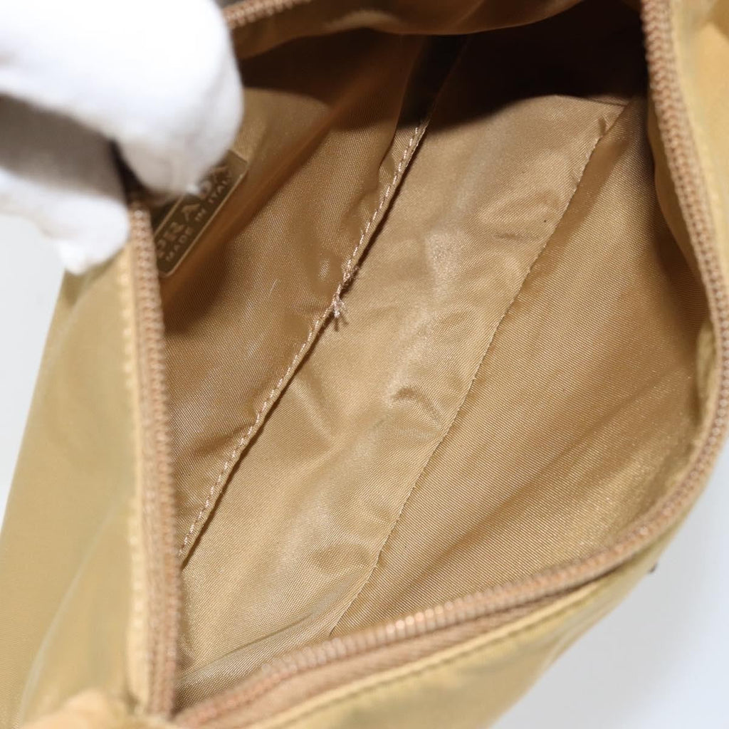 Prada Re-Edition 2000 Hobo Tessuto Beige Nylon Clutche & Pouche Bag (Pre-Owned)