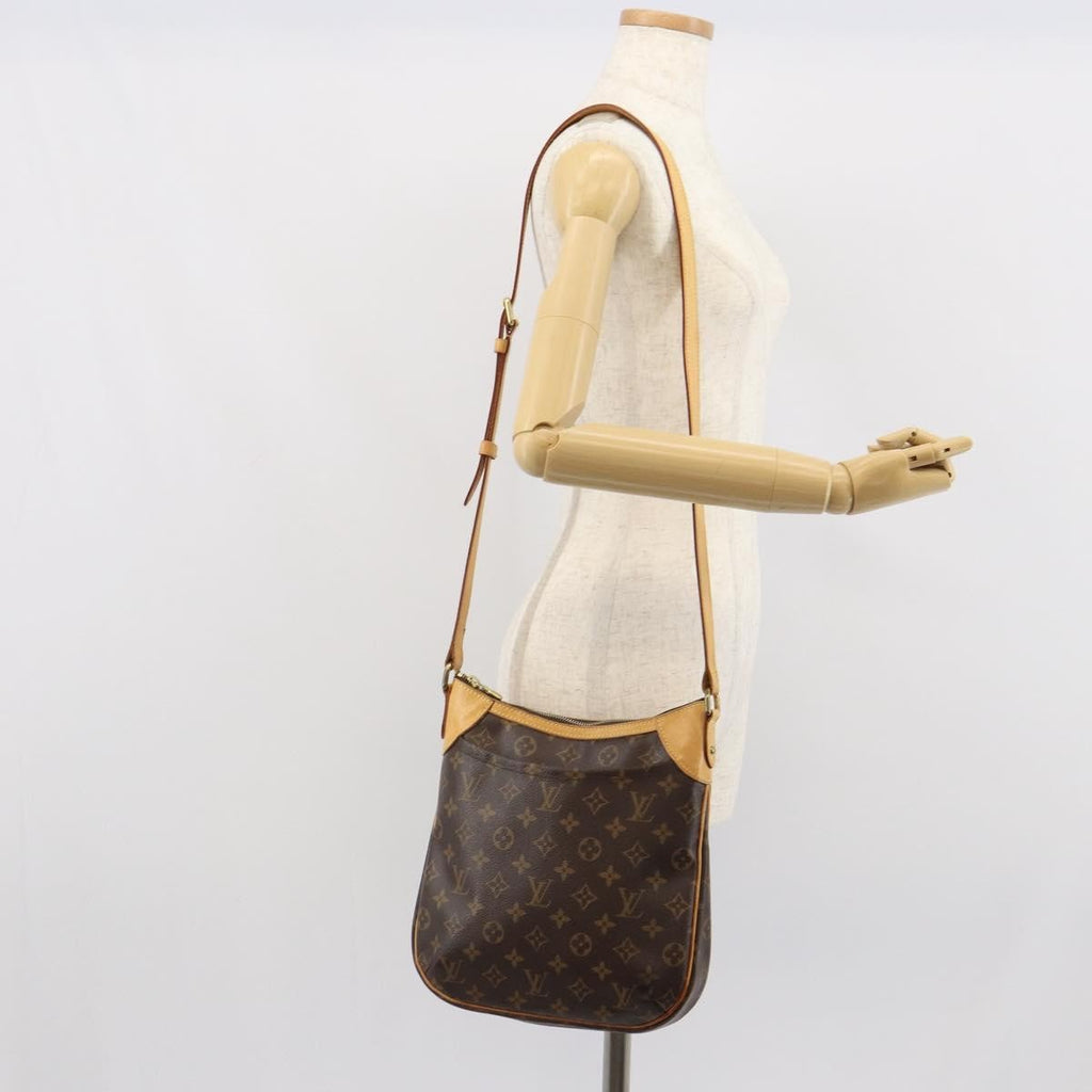 Louis Vuitton Odeon Handbag Monogram Canvas Brown Canvas Shoulder Bag Bag (Pre-Owned)