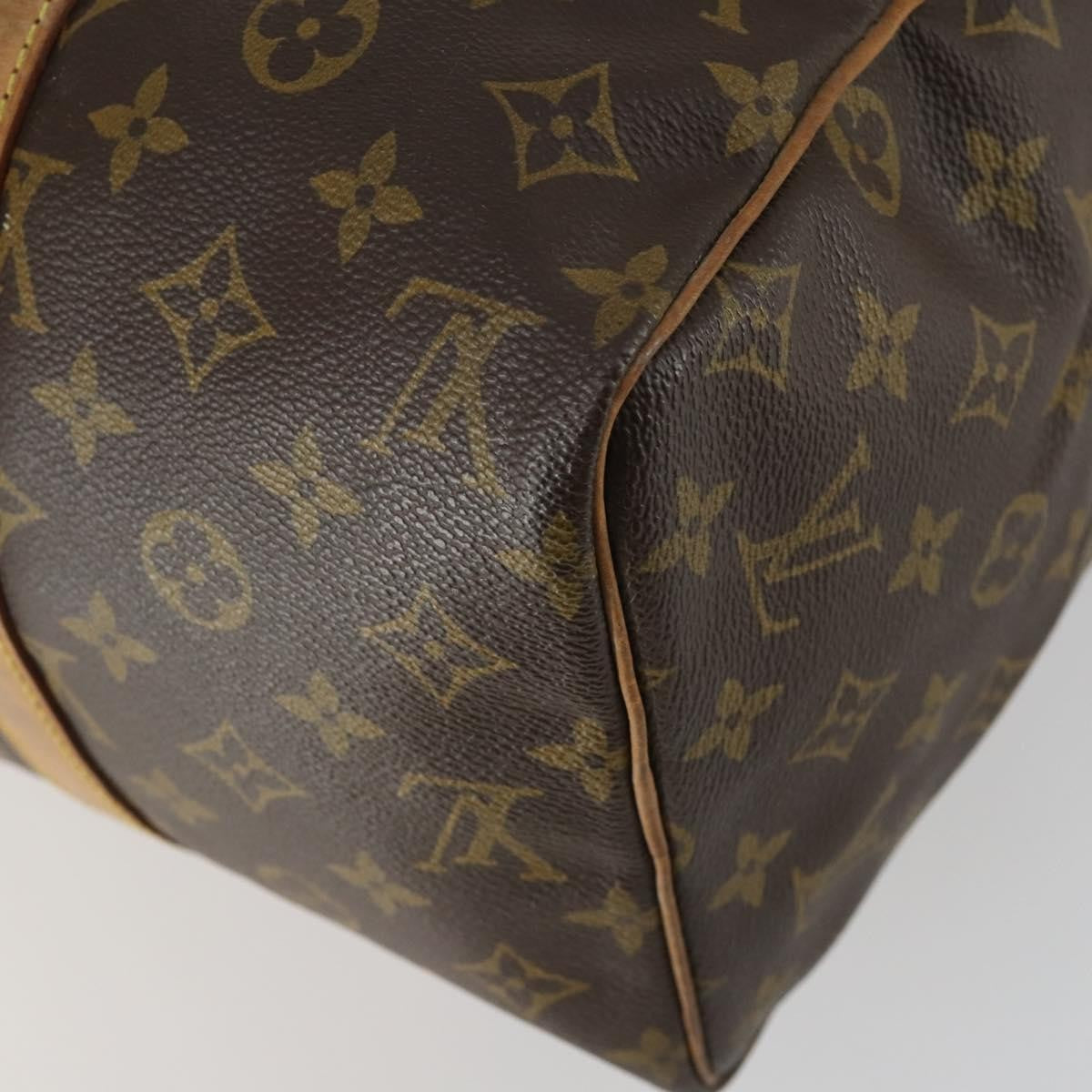 Louis Vuitton Sac Souple Handbag Monogram Canvas Brown Canvas Travel Bag Bag (Pre-Owned)