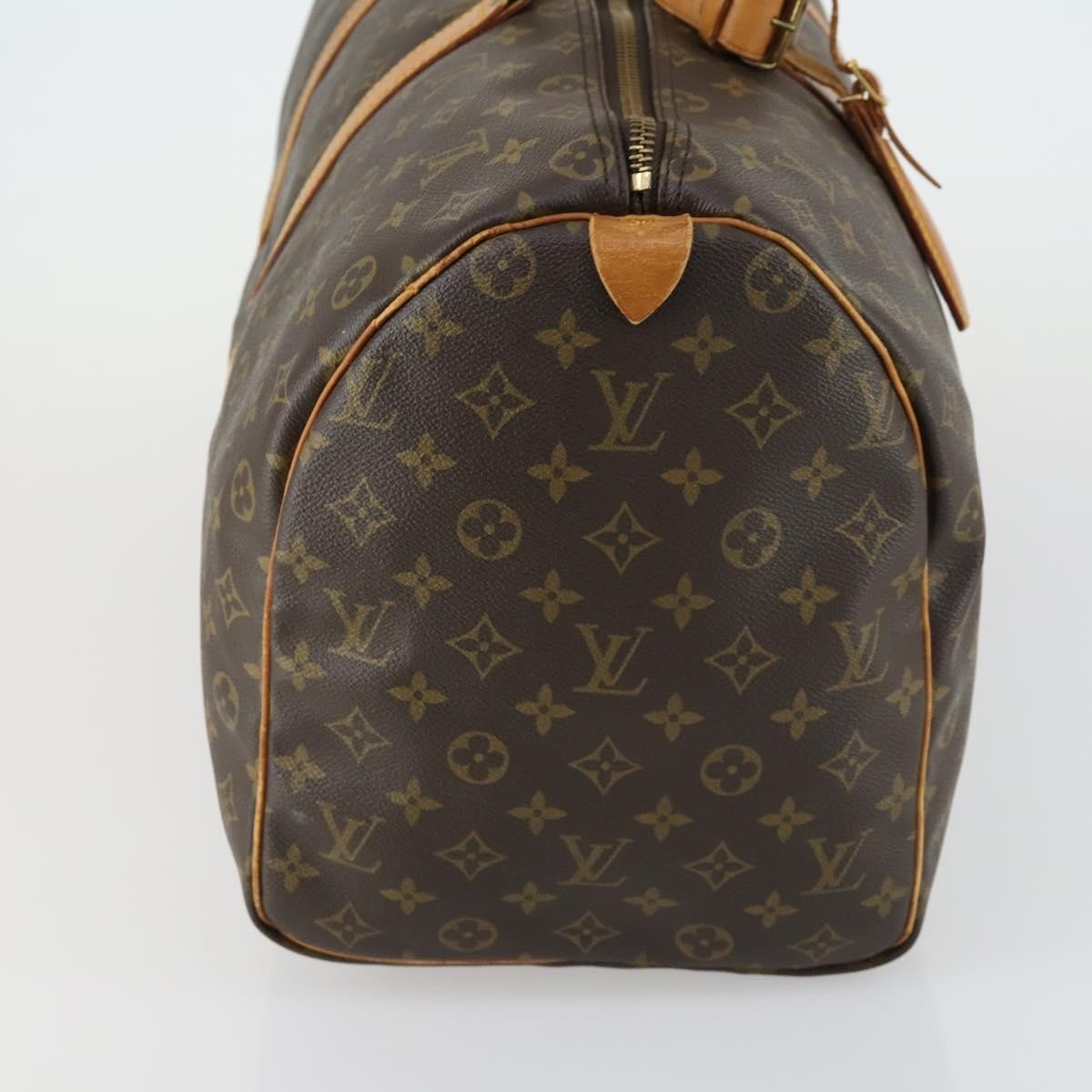 Louis Vuitton Keepall Bag Monogram Canvas Brown Canvas Travel Bag Bag (Pre-Owned)