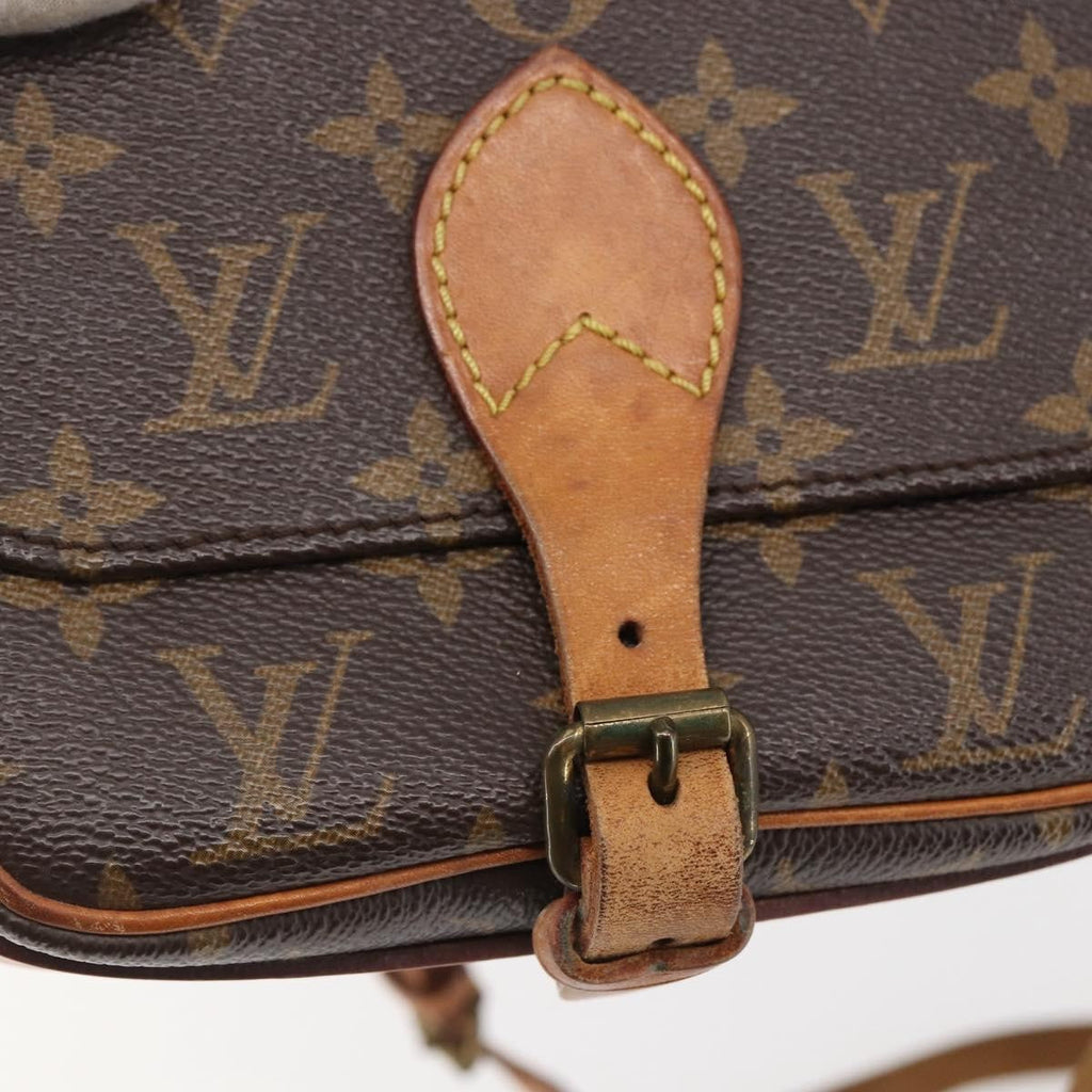Louis Vuitton Cartouchiere Handbag Monogram Canvas Brown Canvas Shoulder Bag Bag (Pre-Owned)