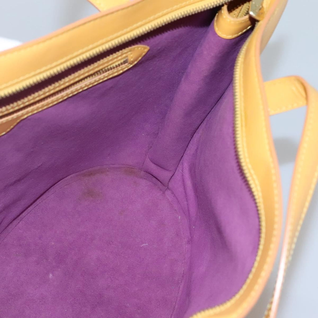 Louis Vuitton Saint Jacques Handbag Epi Leather Yellow Leather Shoulder Bag Bag (Pre-Owned)
