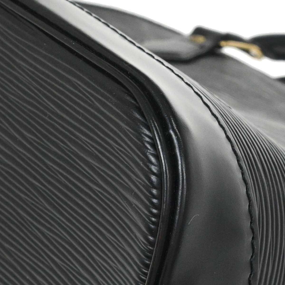 Louis Vuitton Alma Handbag Epi Leather Black Leather Handbag (Pre-Owned)