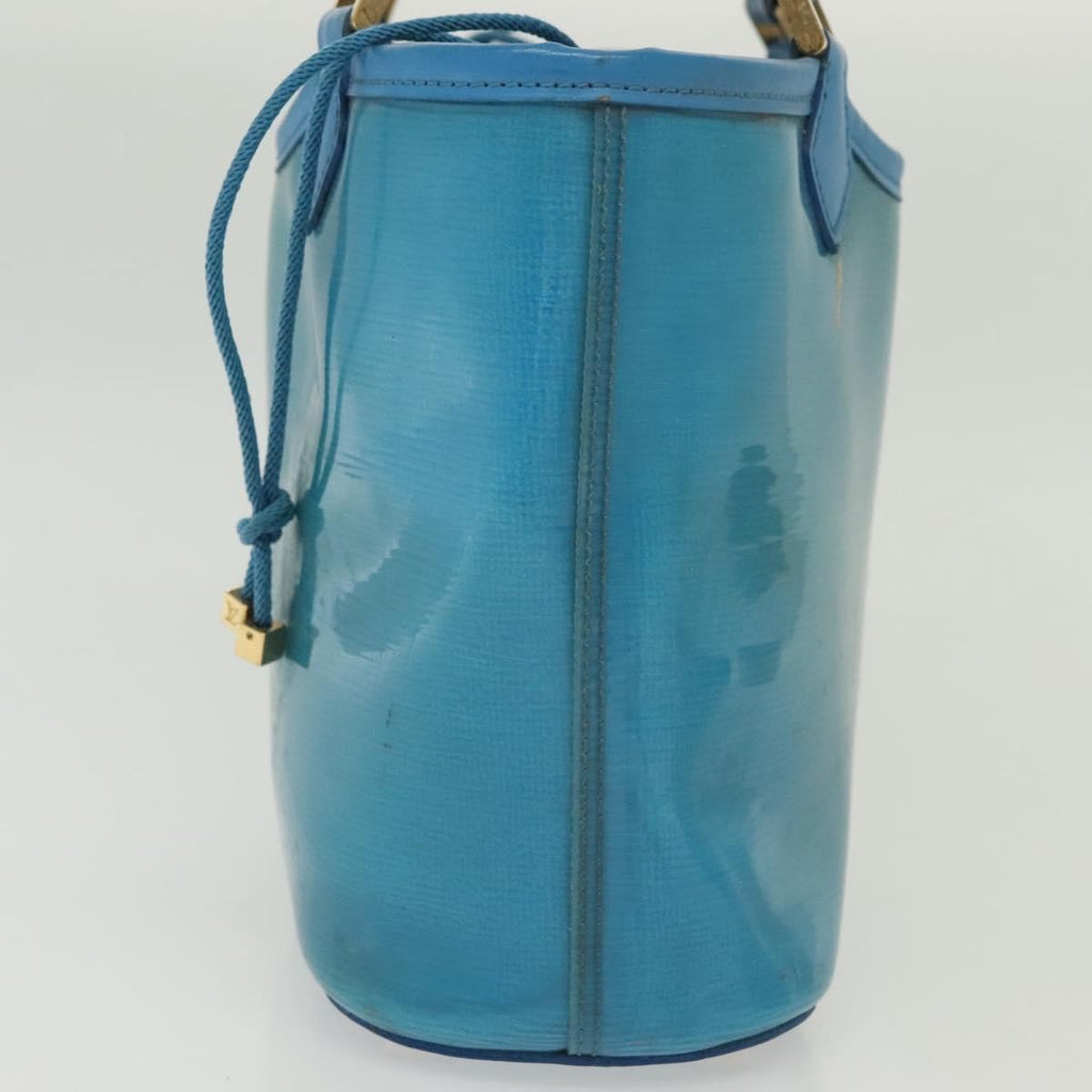 Louis Vuitton Plage Lagoon Bay Handbag Vinyl Epi Leather Blue Leather Bag (Pre-Owned)