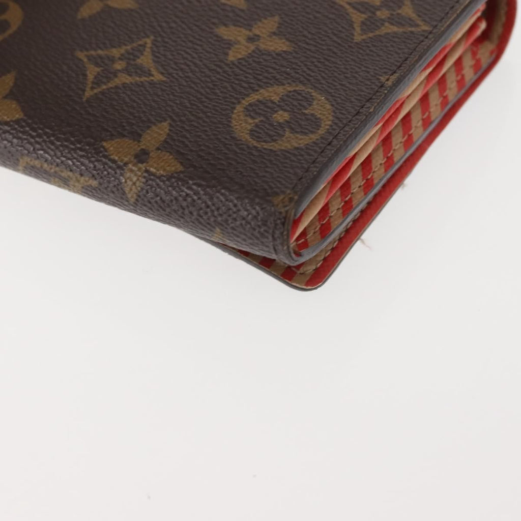 Louis Vuitton Vintage Sarah Wallet Monogram Canvas Brown Canvas Wallets Accessory (Pre-Owned)