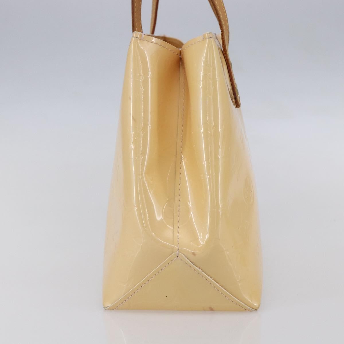 Louis Vuitton Reade Handbag Monogram Vernis Beige Patent_Leather Handbag (Pre-Owned)