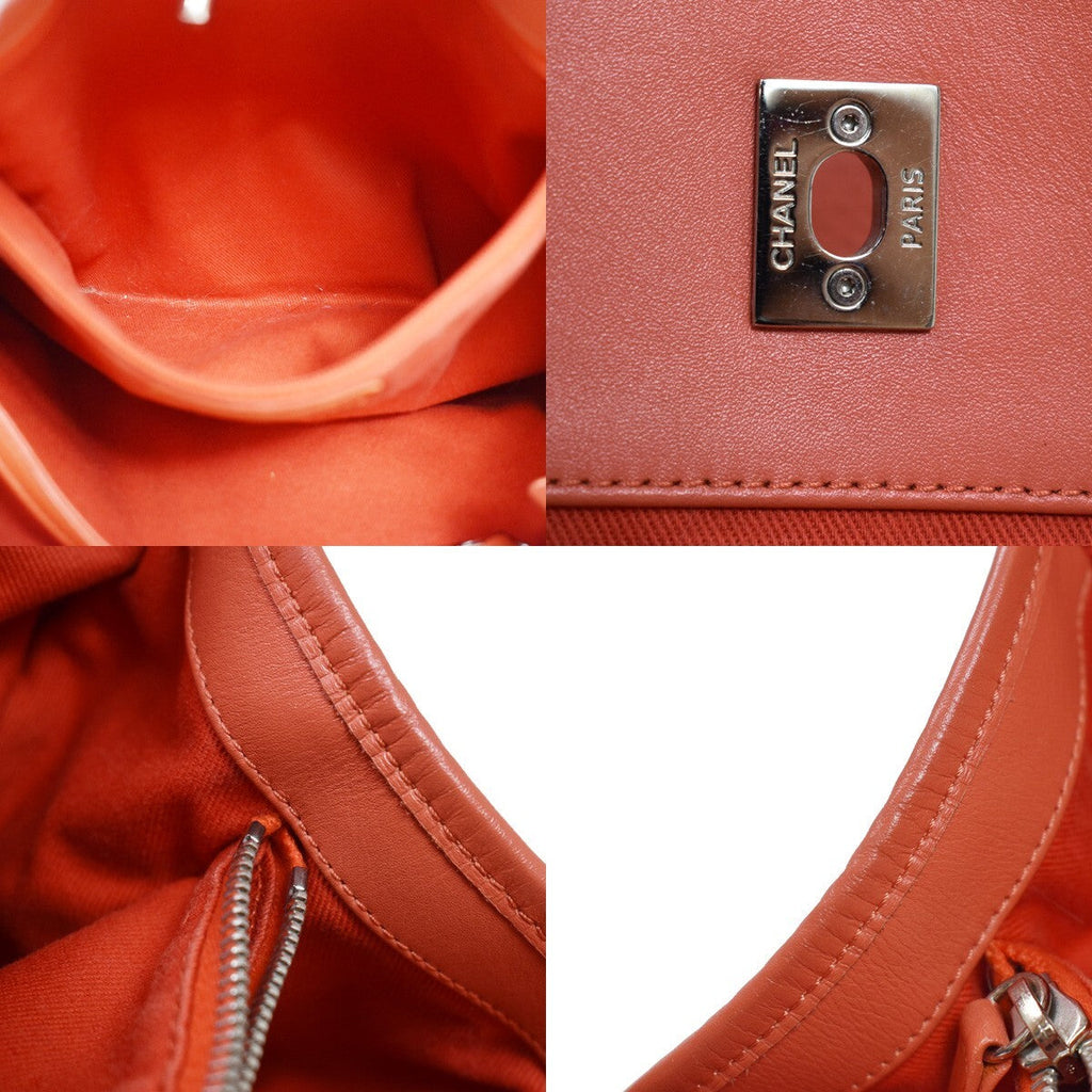 Chanel French Riviera Tote Quilted Caviar Pink Leather Handbag (Pre-Owned)