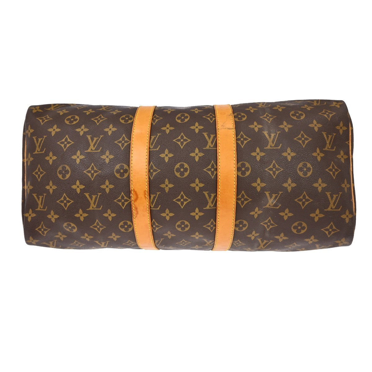 Louis Vuitton Keepall Bag Monogram Canvas Brown Canvas Travel Bag Bag (Pre-Owned)