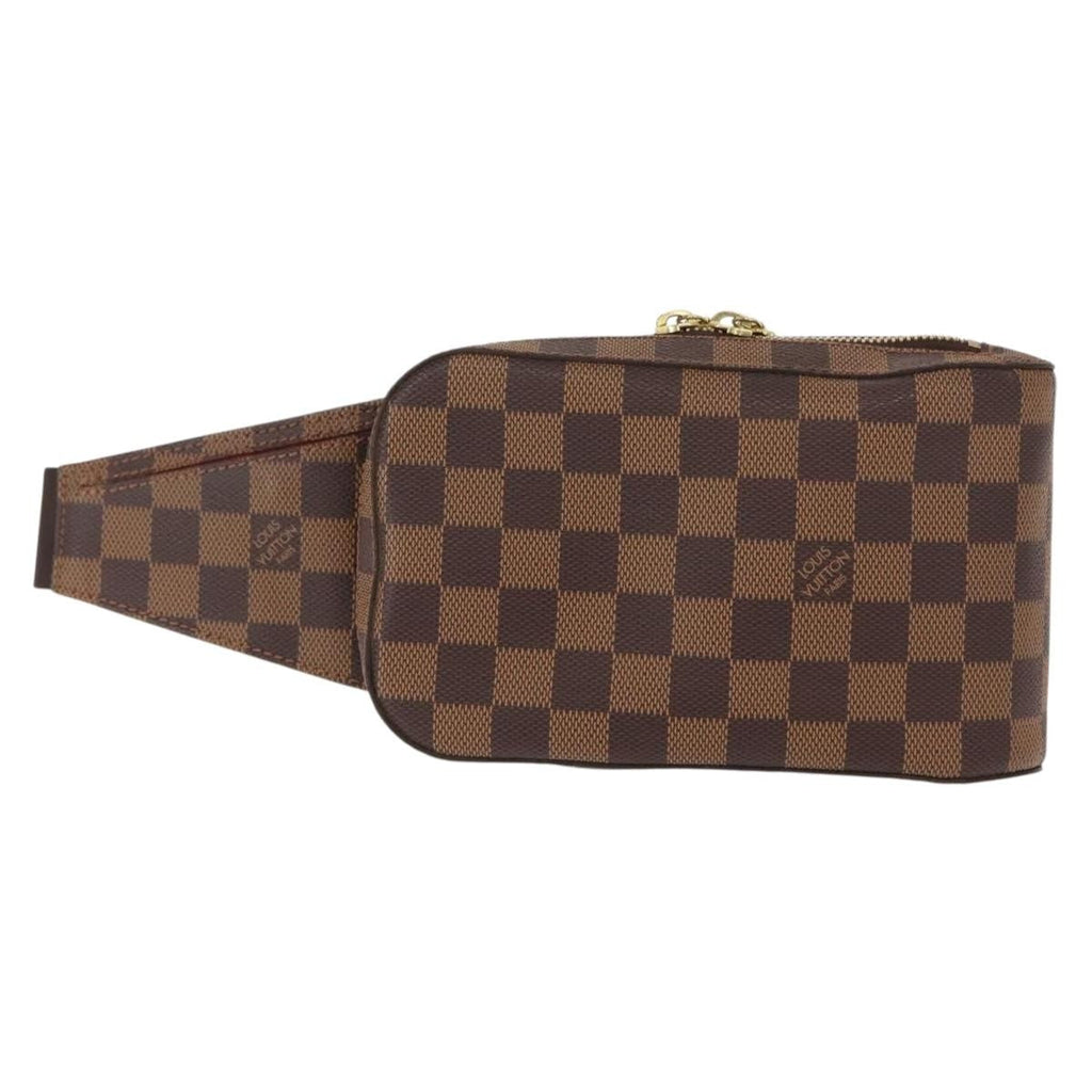 Louis Vuitton Geronimos Waist Bag Damier Brown Canvas Shoulder Bag Bag (Pre-Owned)