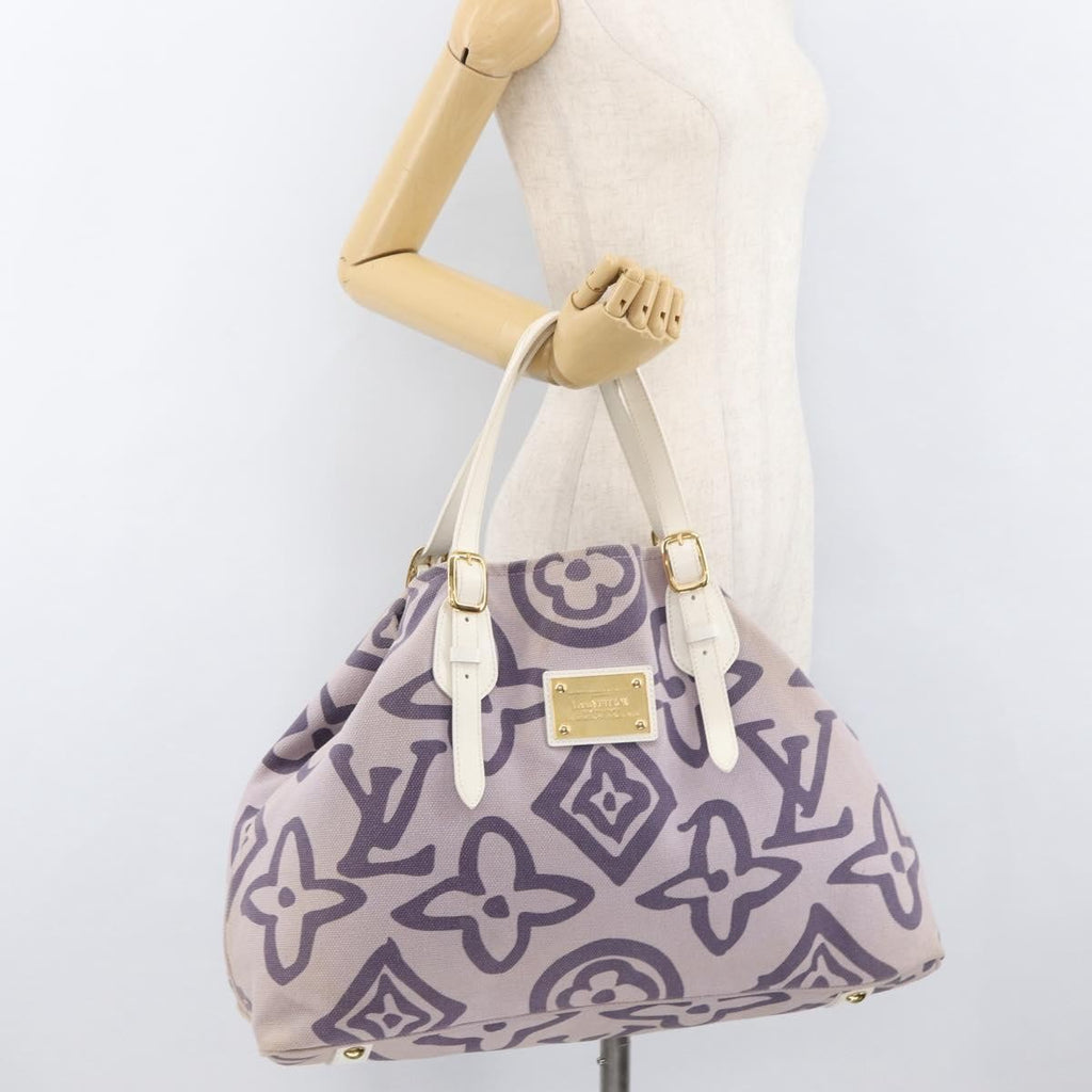 Louis Vuitton Tahitienne Cabas Canvas Purple Canvas Tote Bag Bag (Pre-Owned)