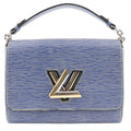 Louis Vuitton Twist Handbag Epi Leather Blue Leather Shoulder Bag Bag (Pre-Owned)