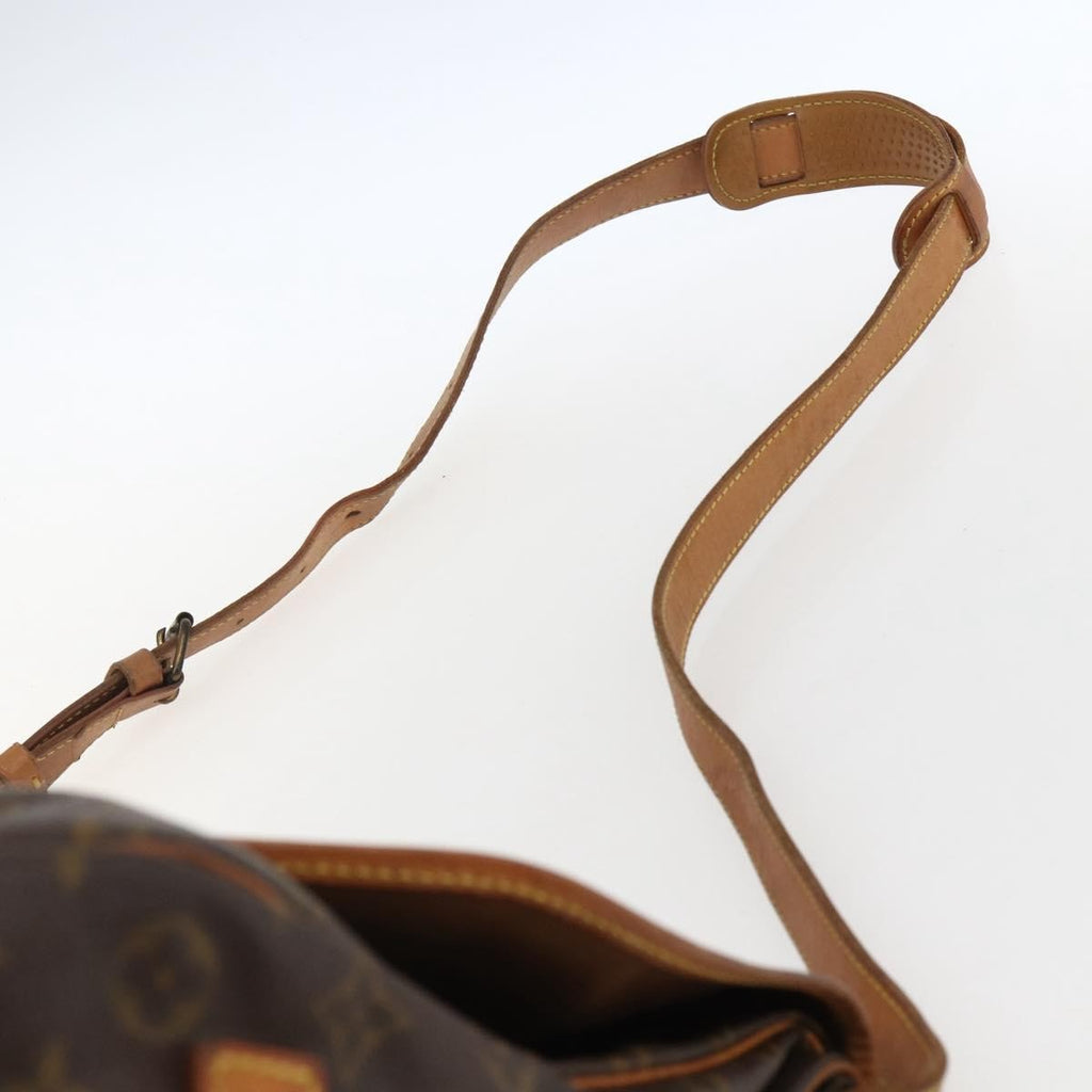 Louis Vuitton Saumur Handbag Monogram Canvas Brown Canvas Shoulder Bag Bag (Pre-Owned)
